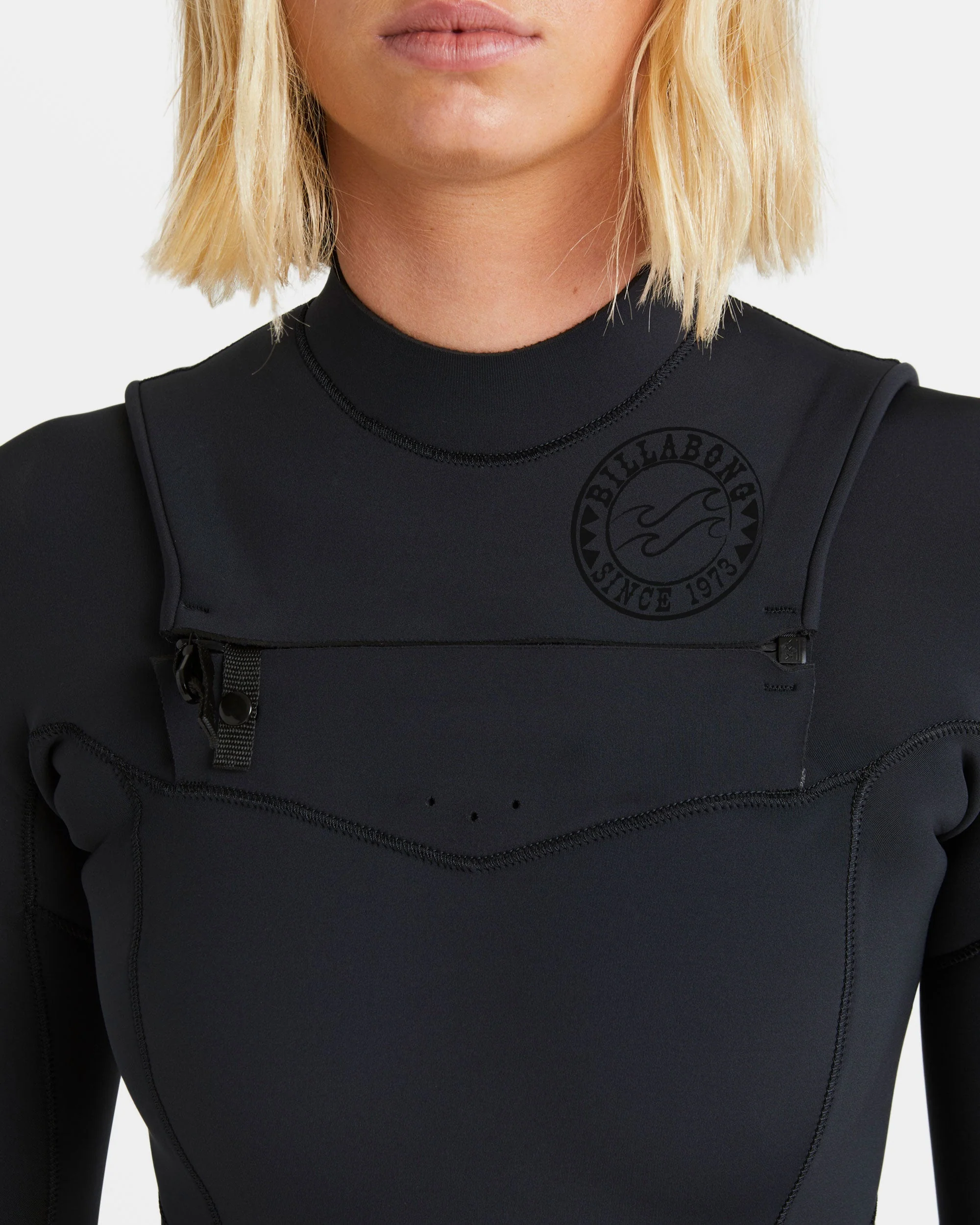 4/3mm Salty Dayz Natural Upcycler GBS Chest Zip Wetsuit - Black - Image 4