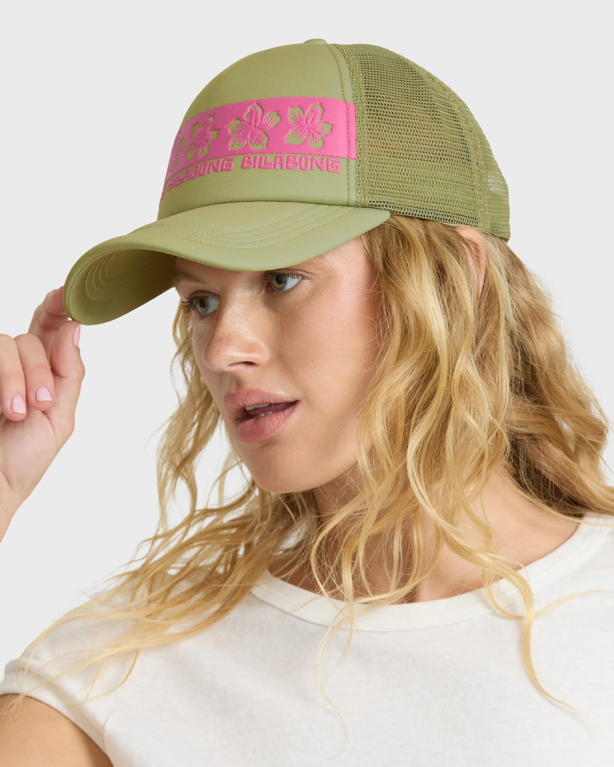 Across Waves Trucker Hat - Cactus - Image 2