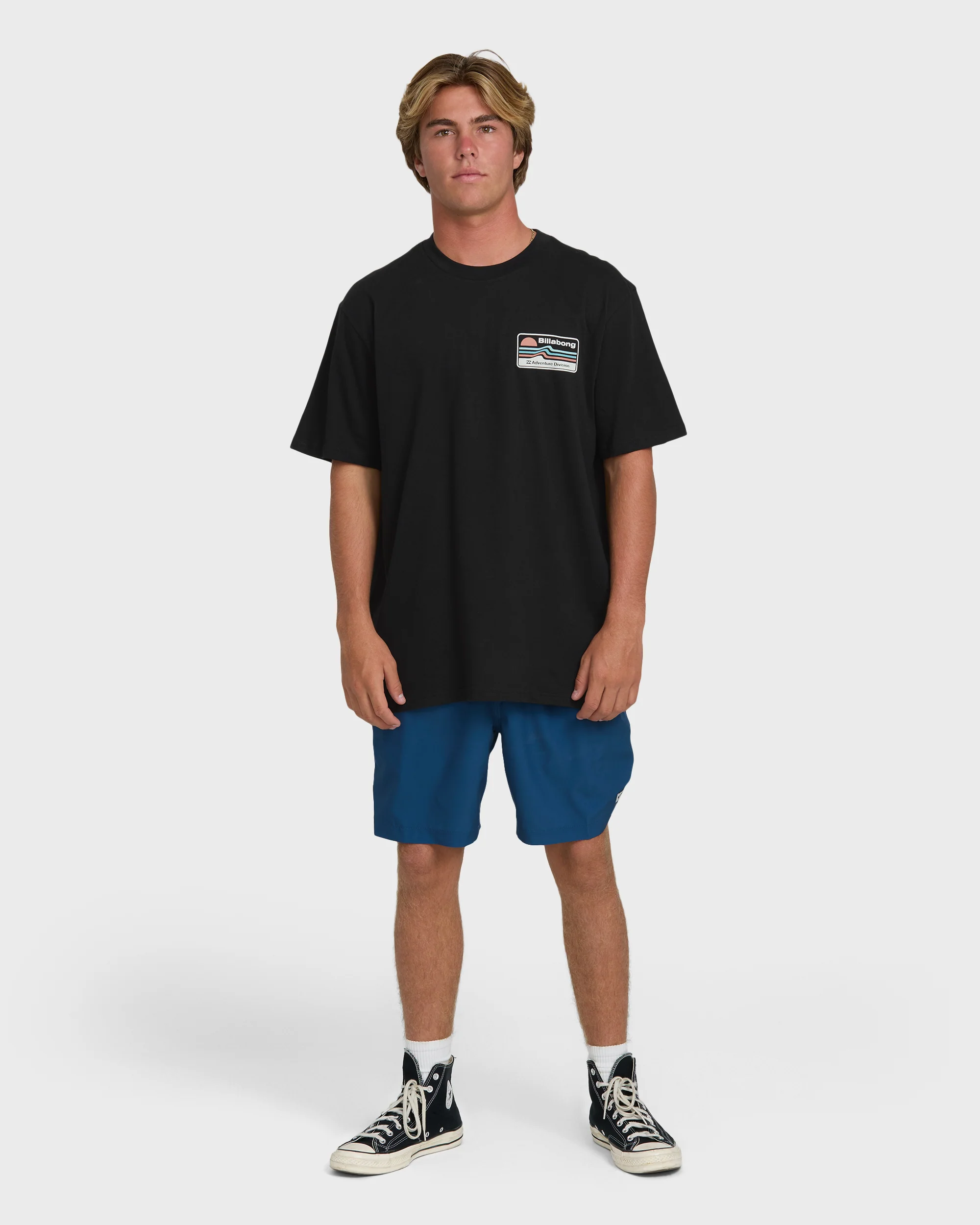 A/Div Range Premium Short Sleeve Knit T-Shirt - Black - Image 4