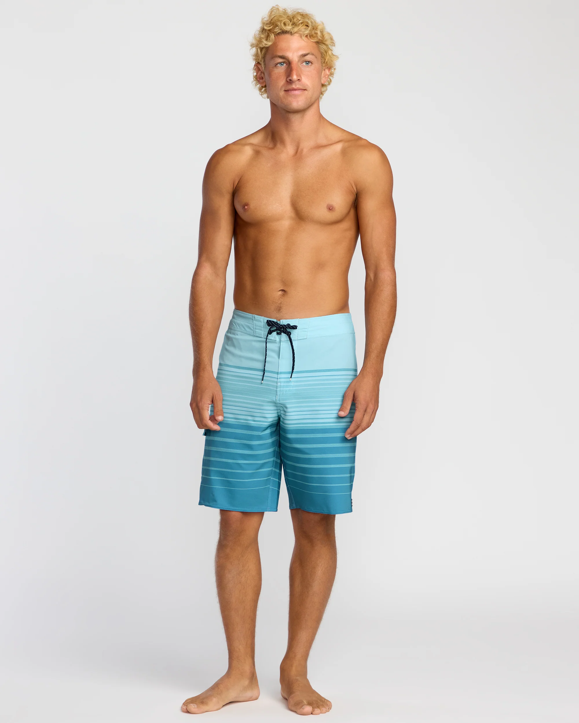 All Day Stripe Pro Performance 20" Boardshorts - Dusty Blue - Image 5