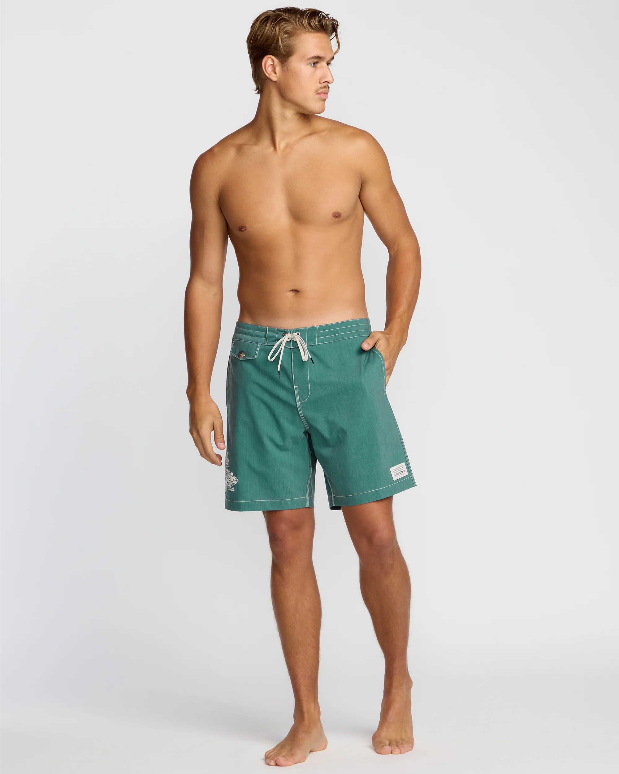 Austin Garage Lo Tides 19" Boardshorts - Teal - Image 8