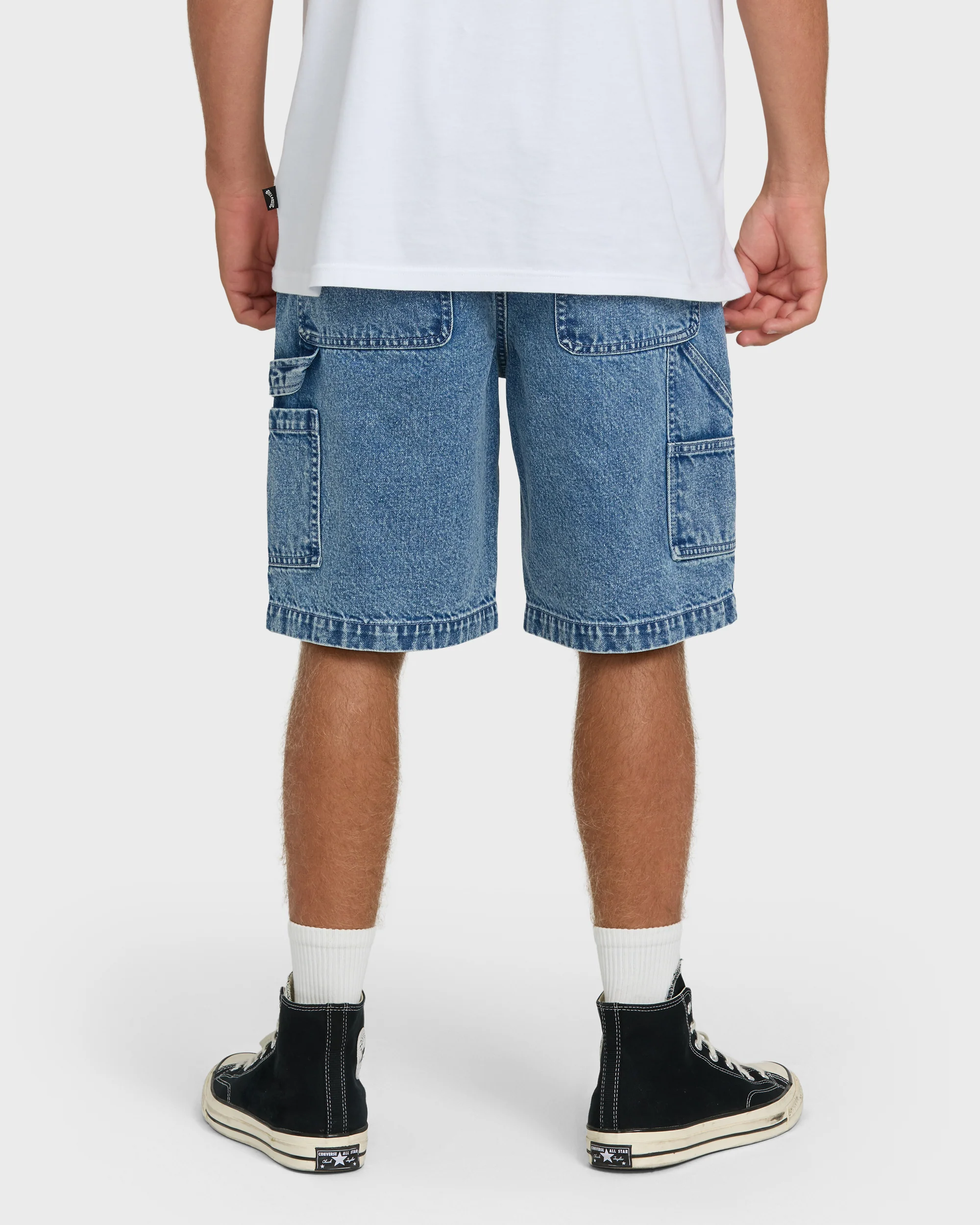 Bad Dog 22" Denim Shorts - Faded Denim - Image 2