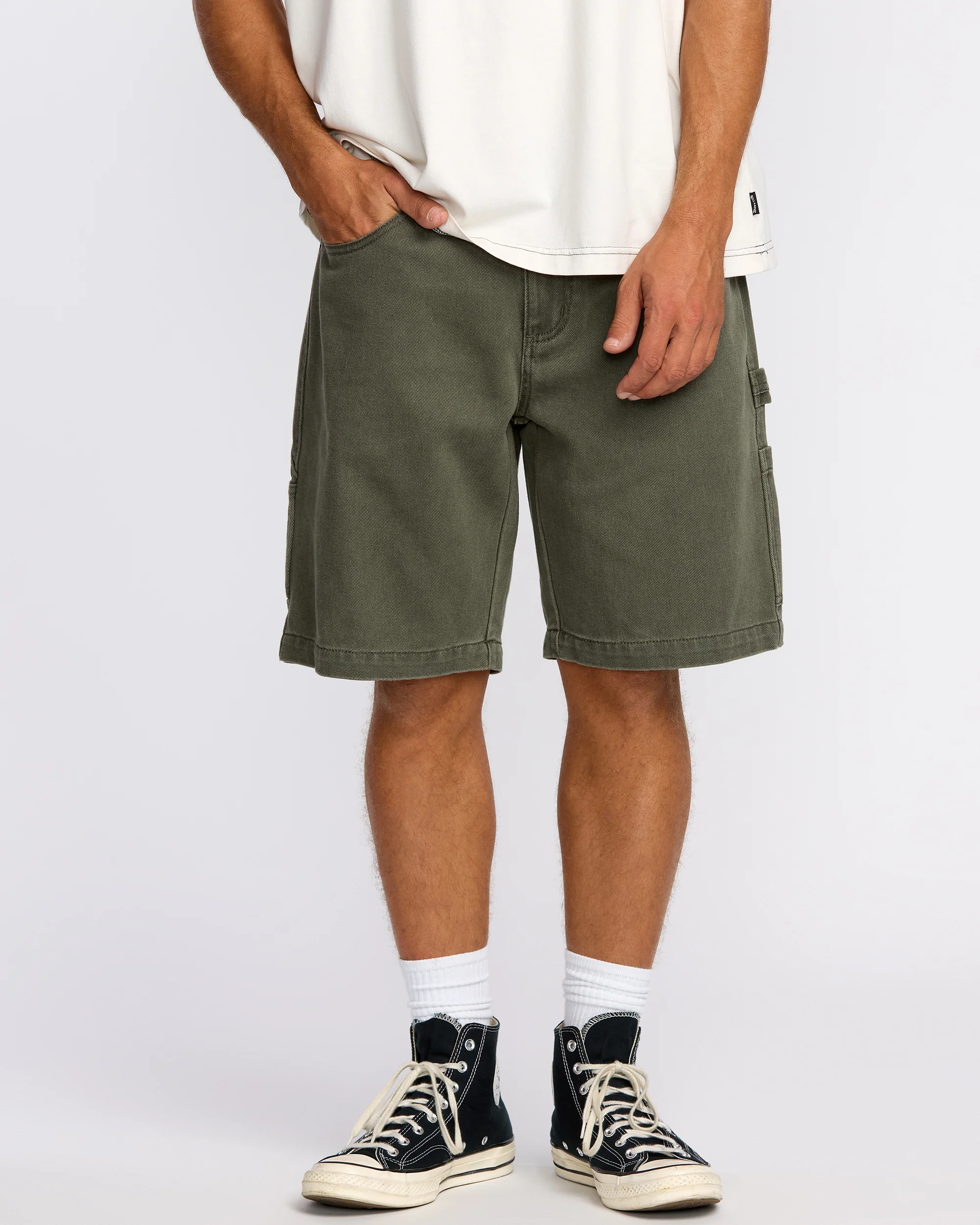 Bad Dog 21" Workwear Shorts - Dark Military