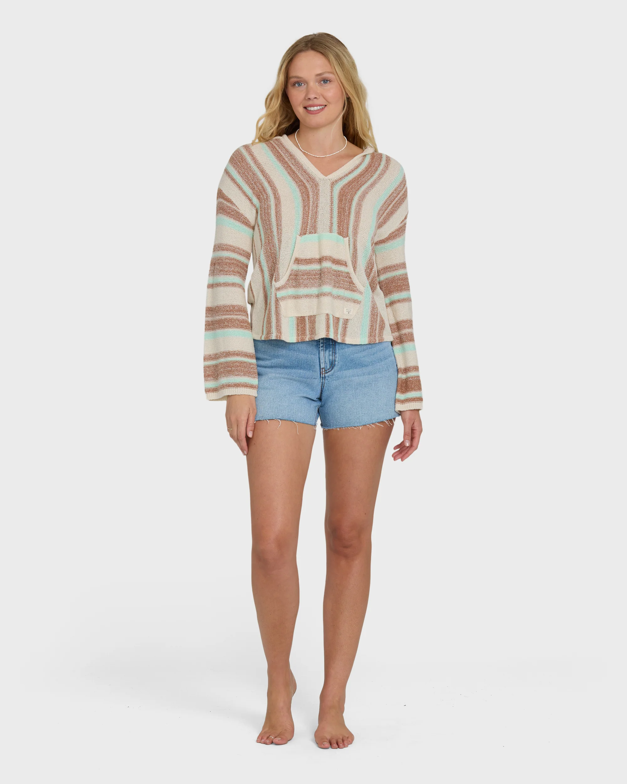 Baja Beach Hooded Sweater - Sugar Almond - Image 4
