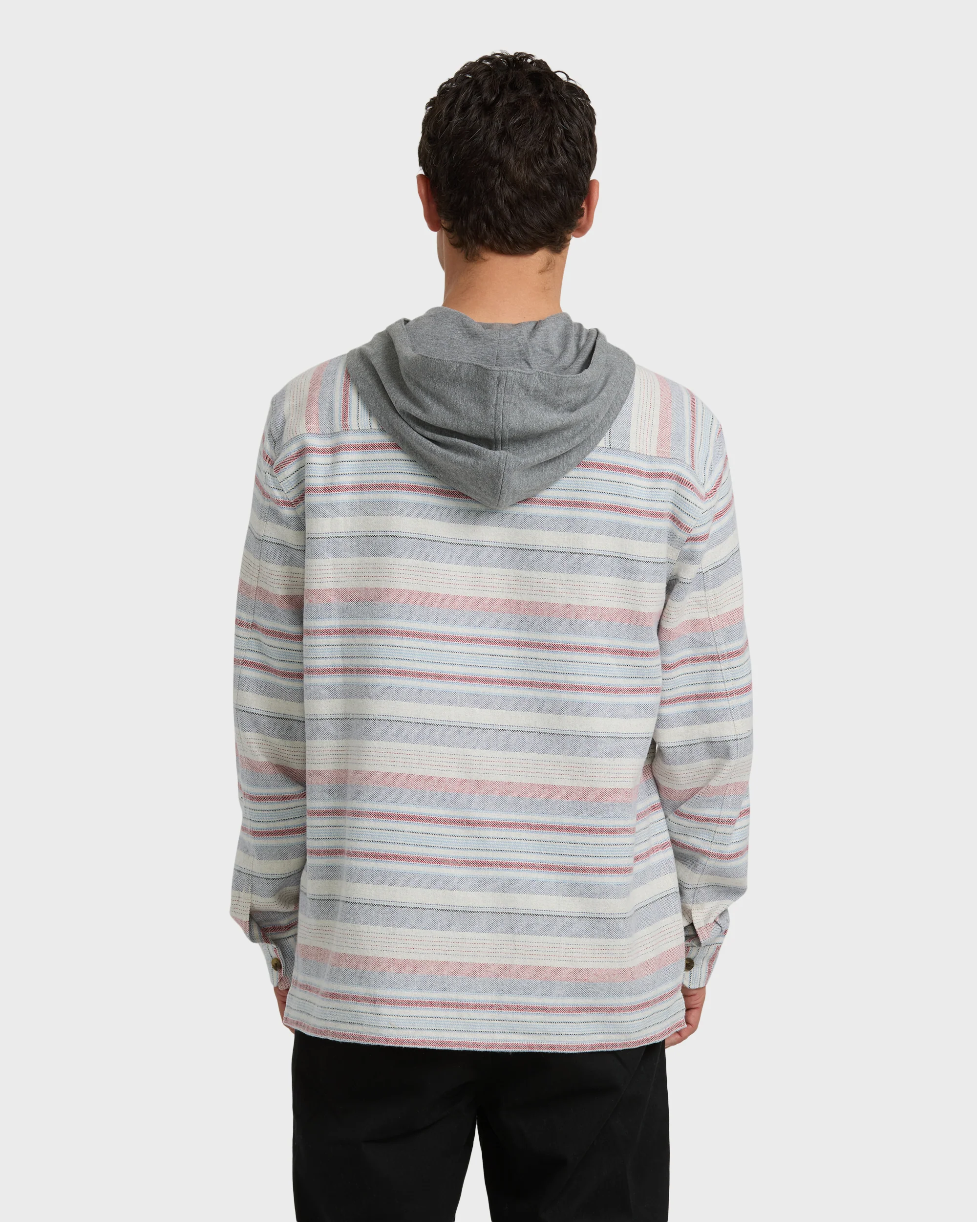 Baja Long Sleeve Flannel Shirt - Off White - Image 5