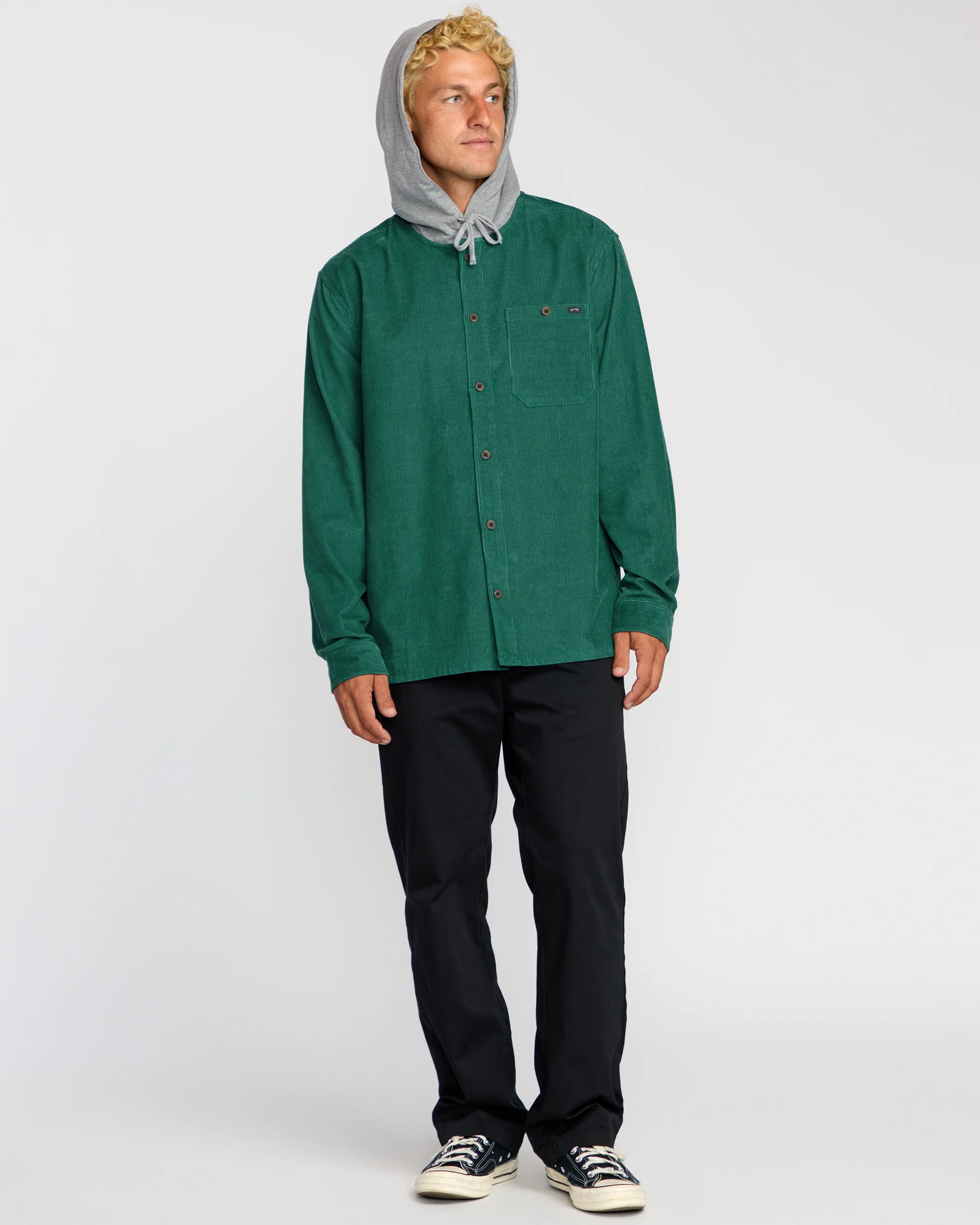 Baja Long Sleeve Flannel Shirt - Sage Green - Image 4