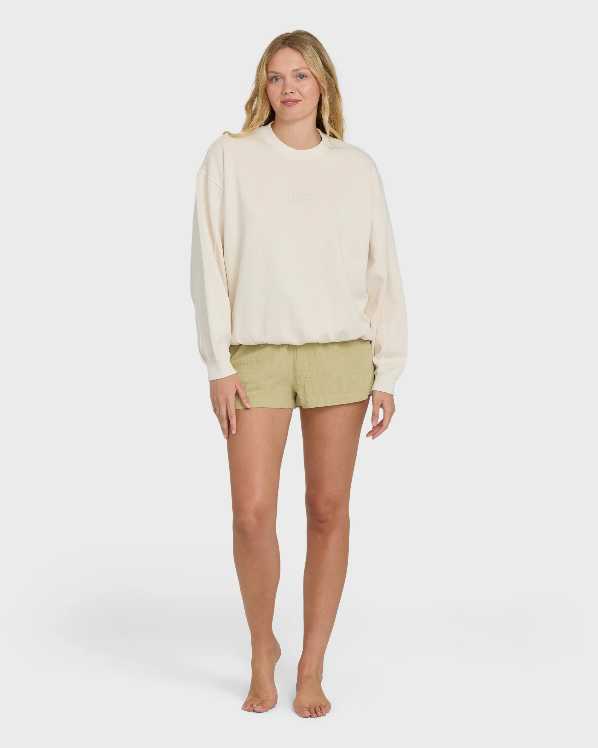 Bleached Out Kendal Crewneck Sweatshirt - Vanilla - Image 3