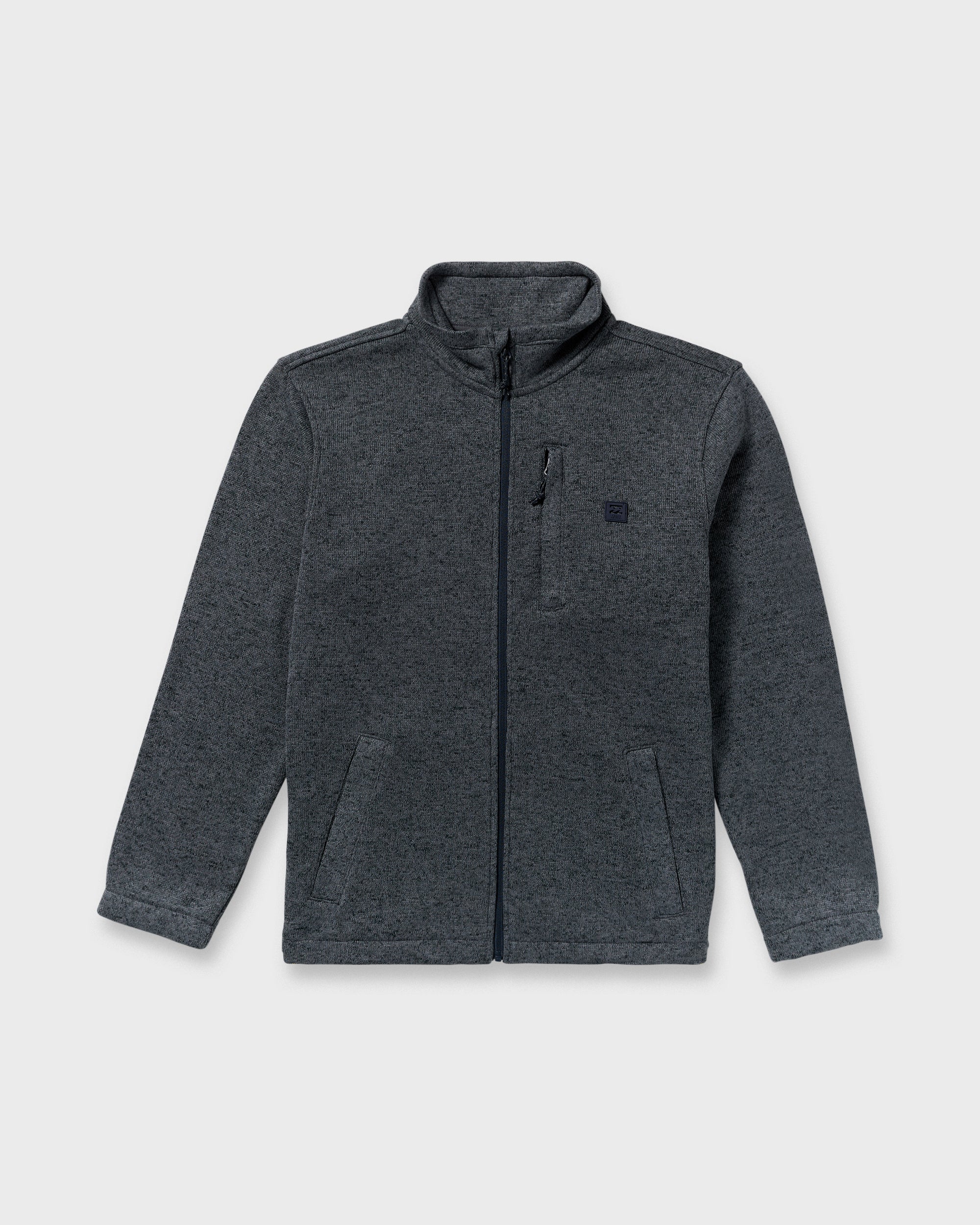 Boundary Mock Neck Zip Sweatshirt - Navy - Image 9