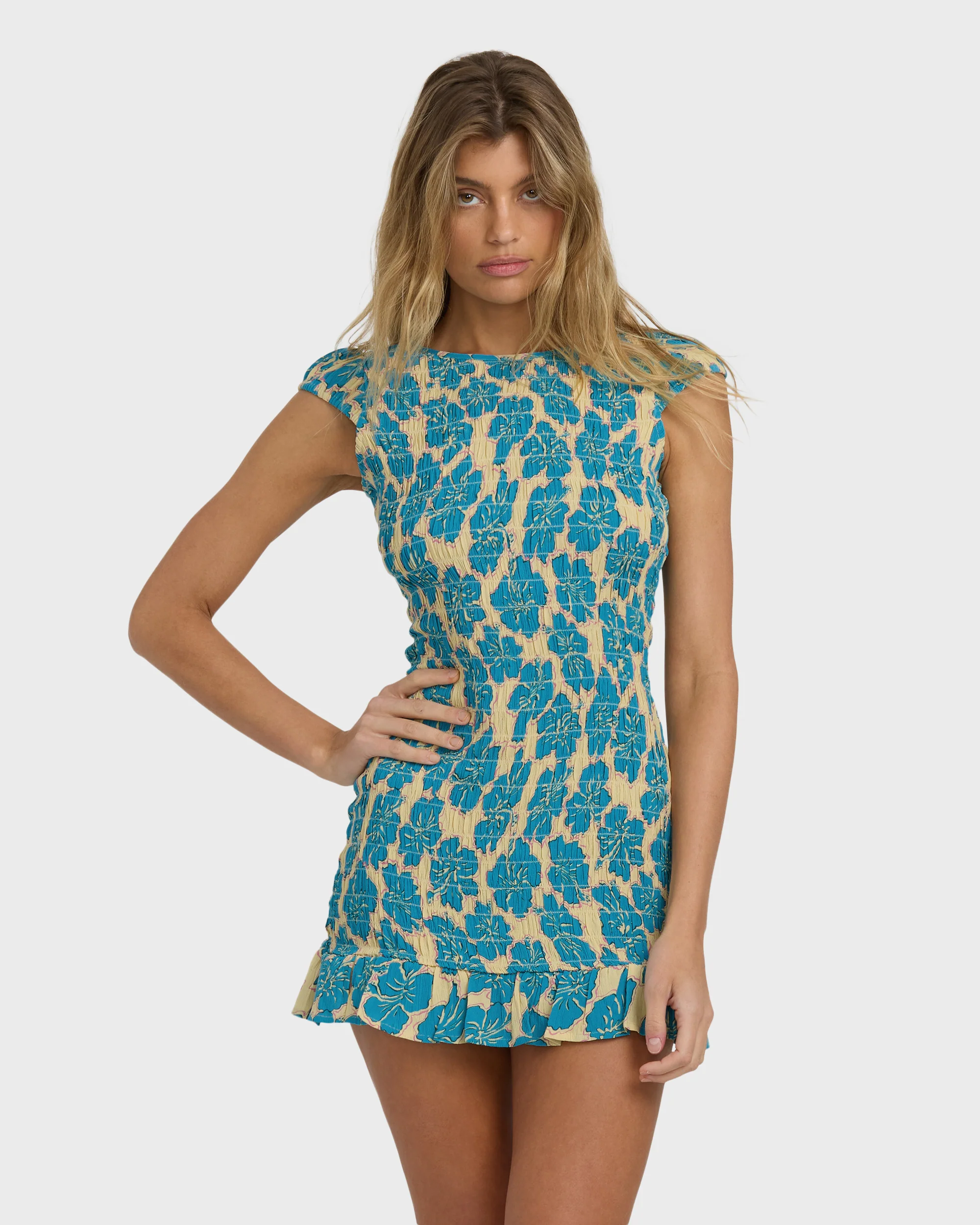 Bright Side Mini Dress - Pale Yellow