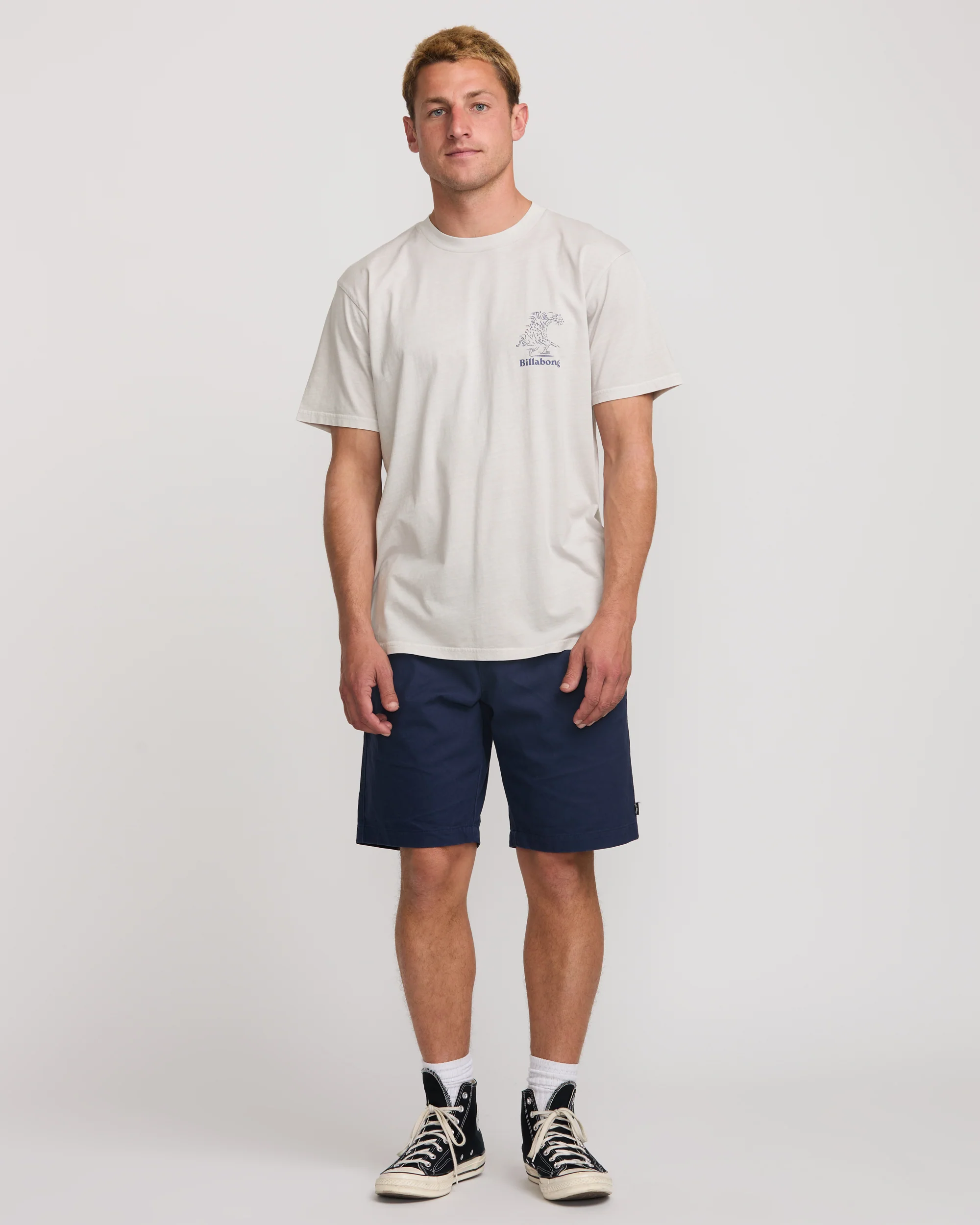 Catch One Premium Wave Wash Tee - Silver - Image 5