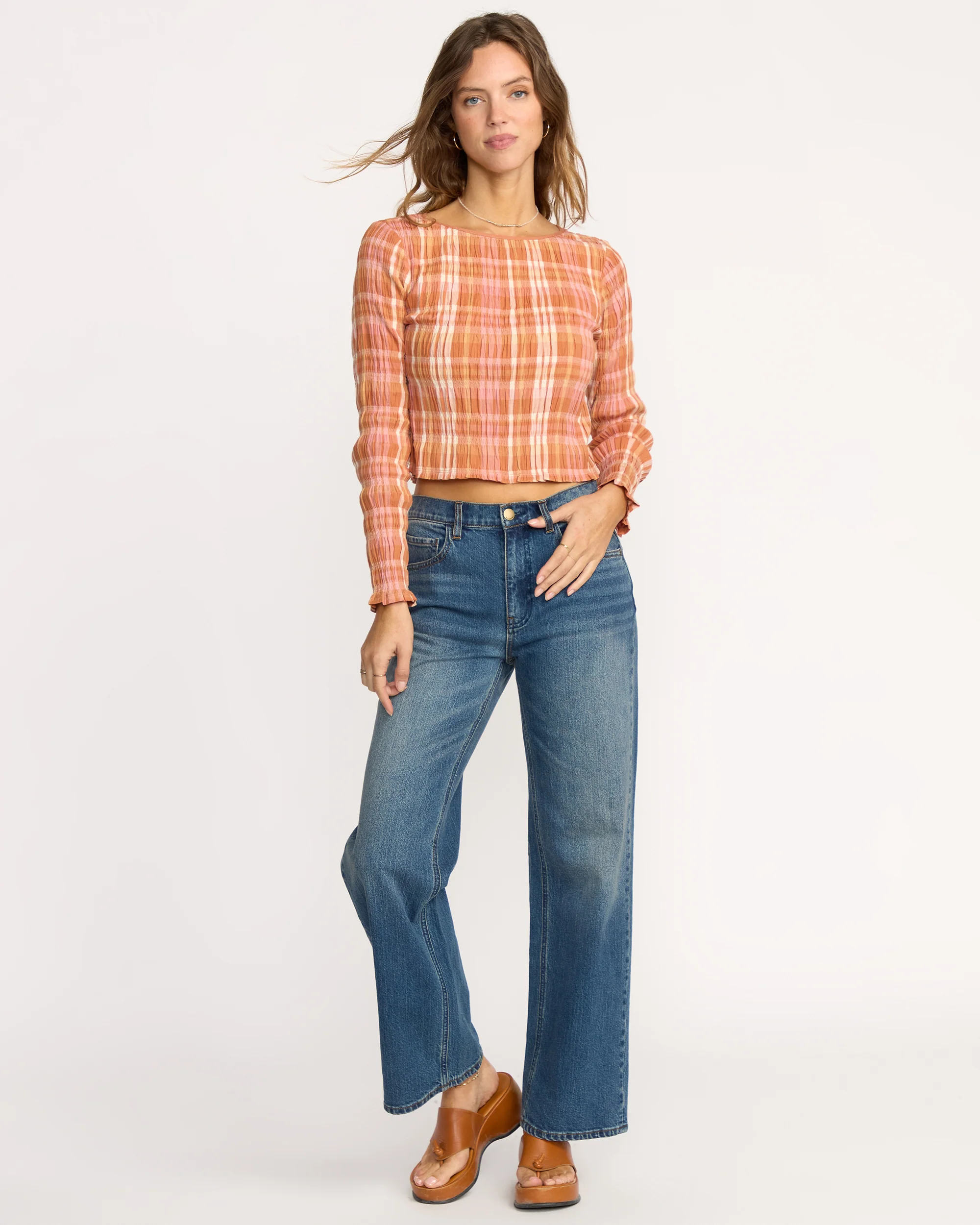 Check Me Out Long Sleeve Shirt - Sunburnt - Image 3