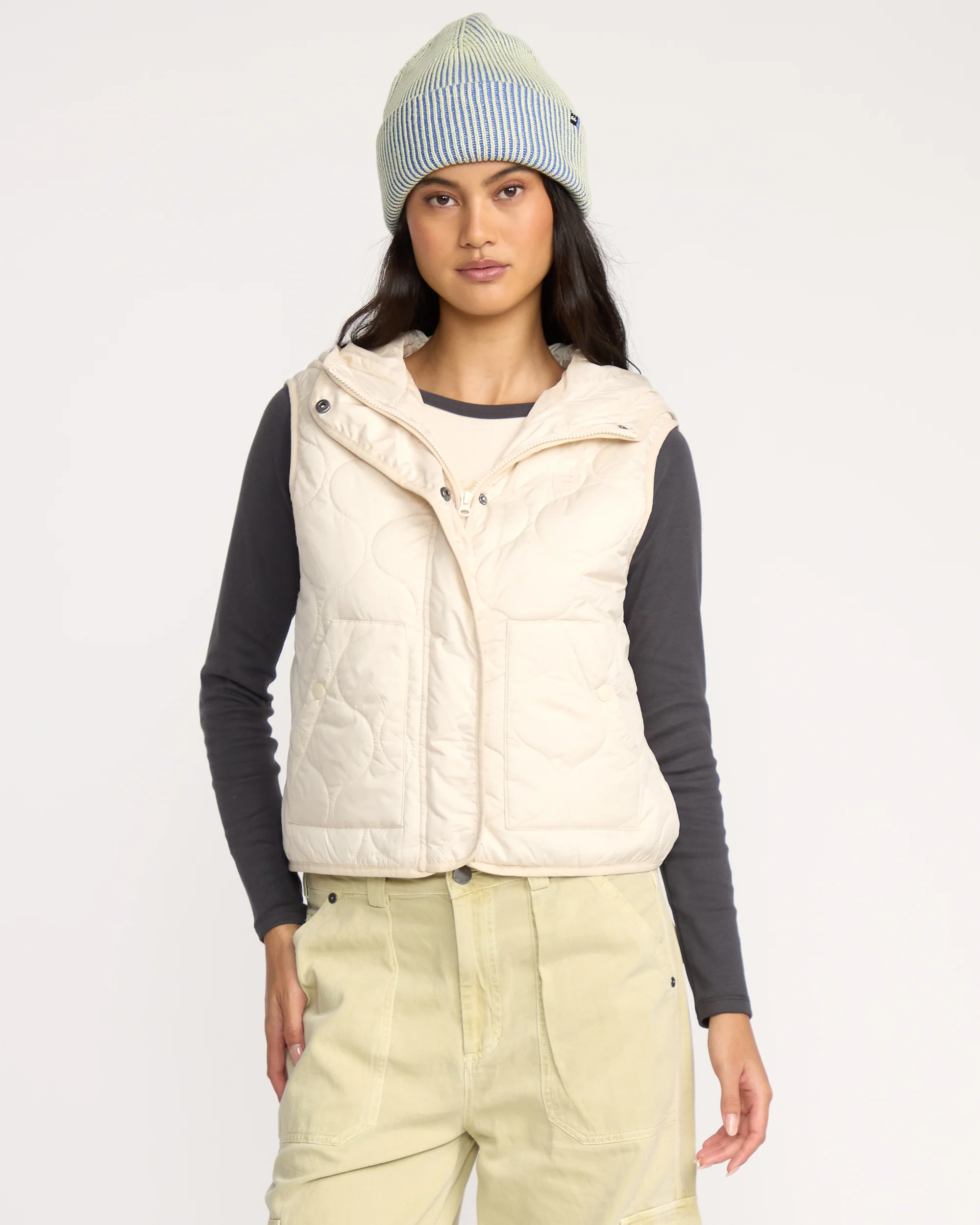A/Div Cliffs Quilted Lightweight Vest - Whitecap