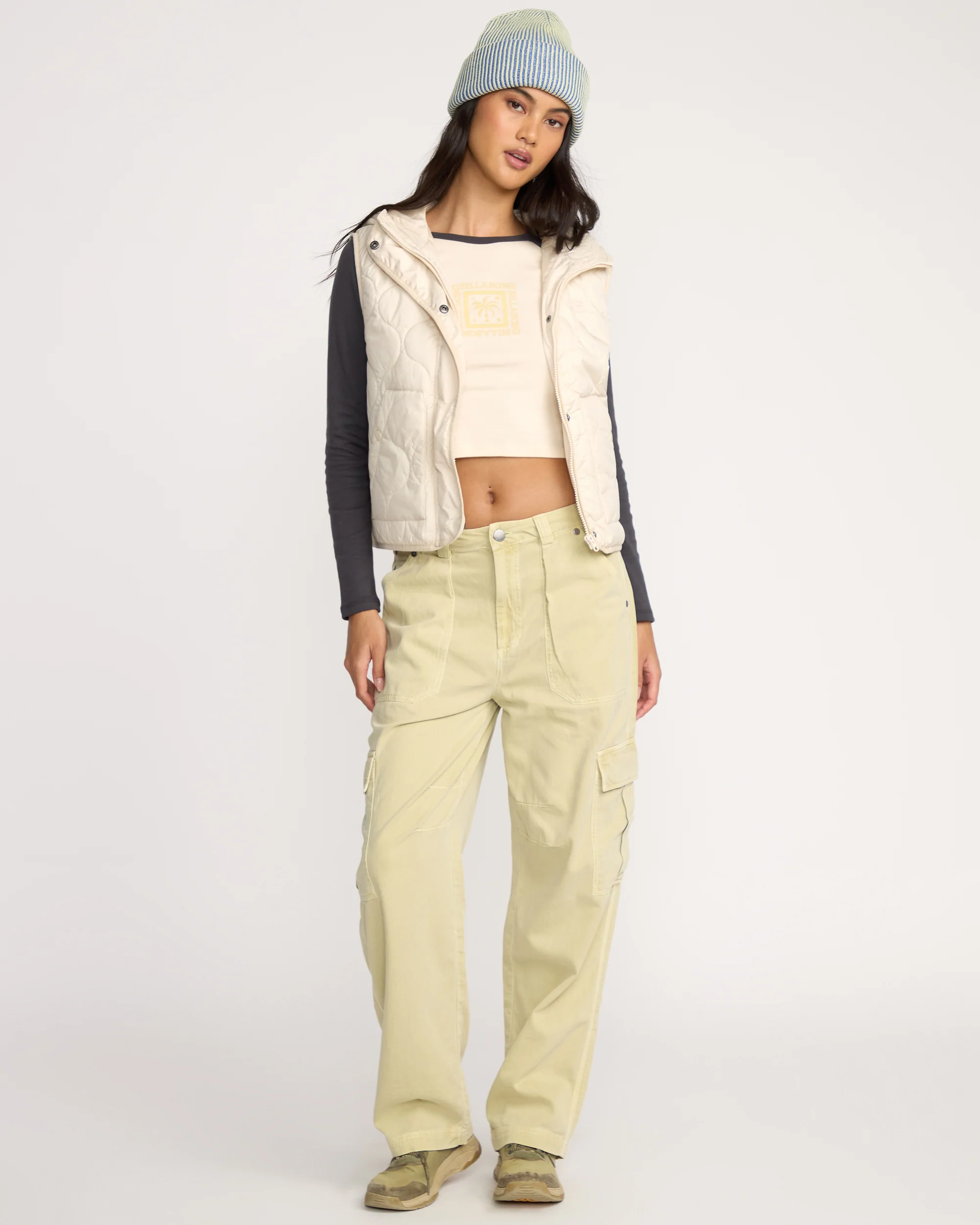 A/Div Cliffs Quilted Lightweight Vest - Whitecap - Image 3