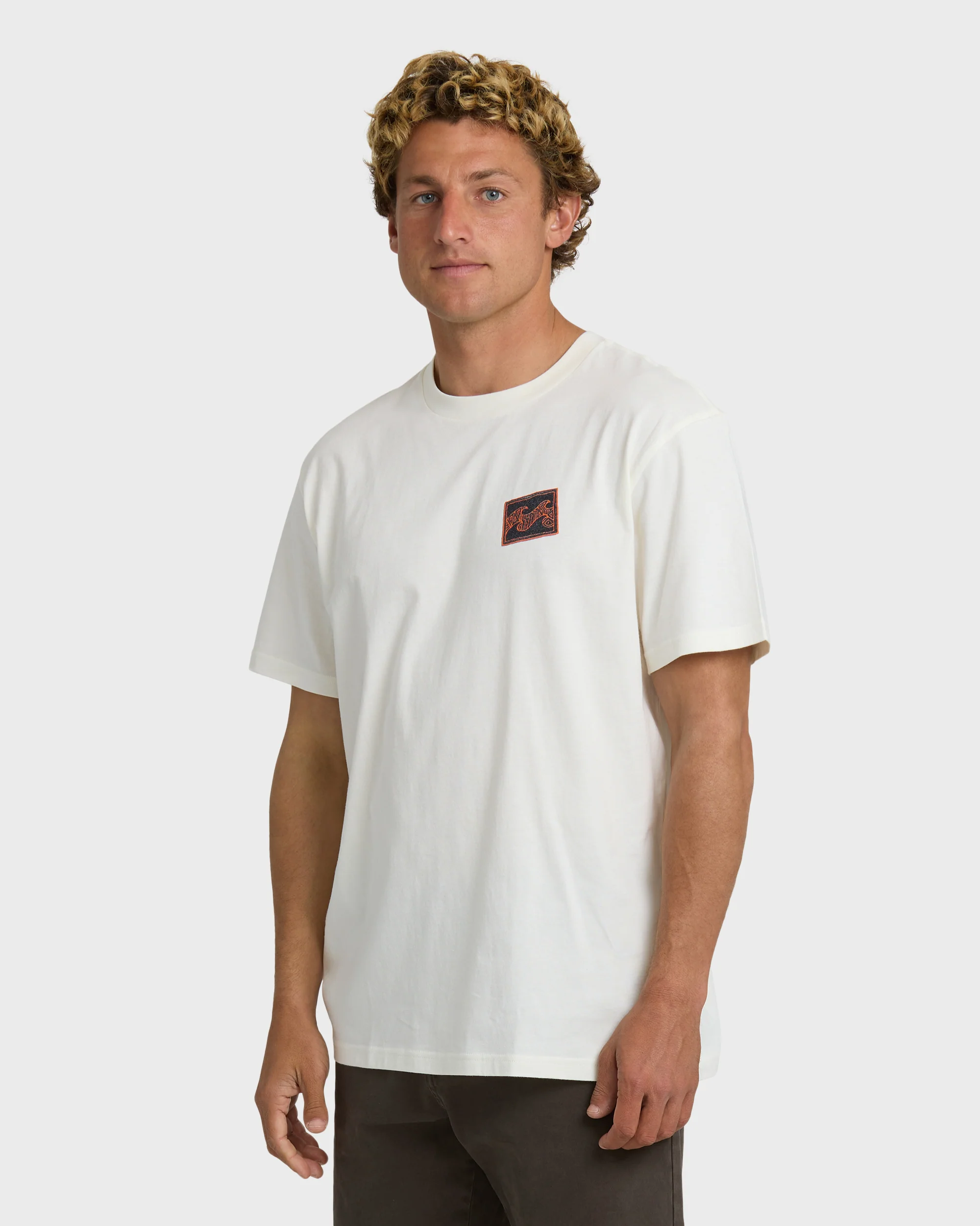 Crayon Wave Premium Short Sleeve T-Shirt - Off White - Image 5