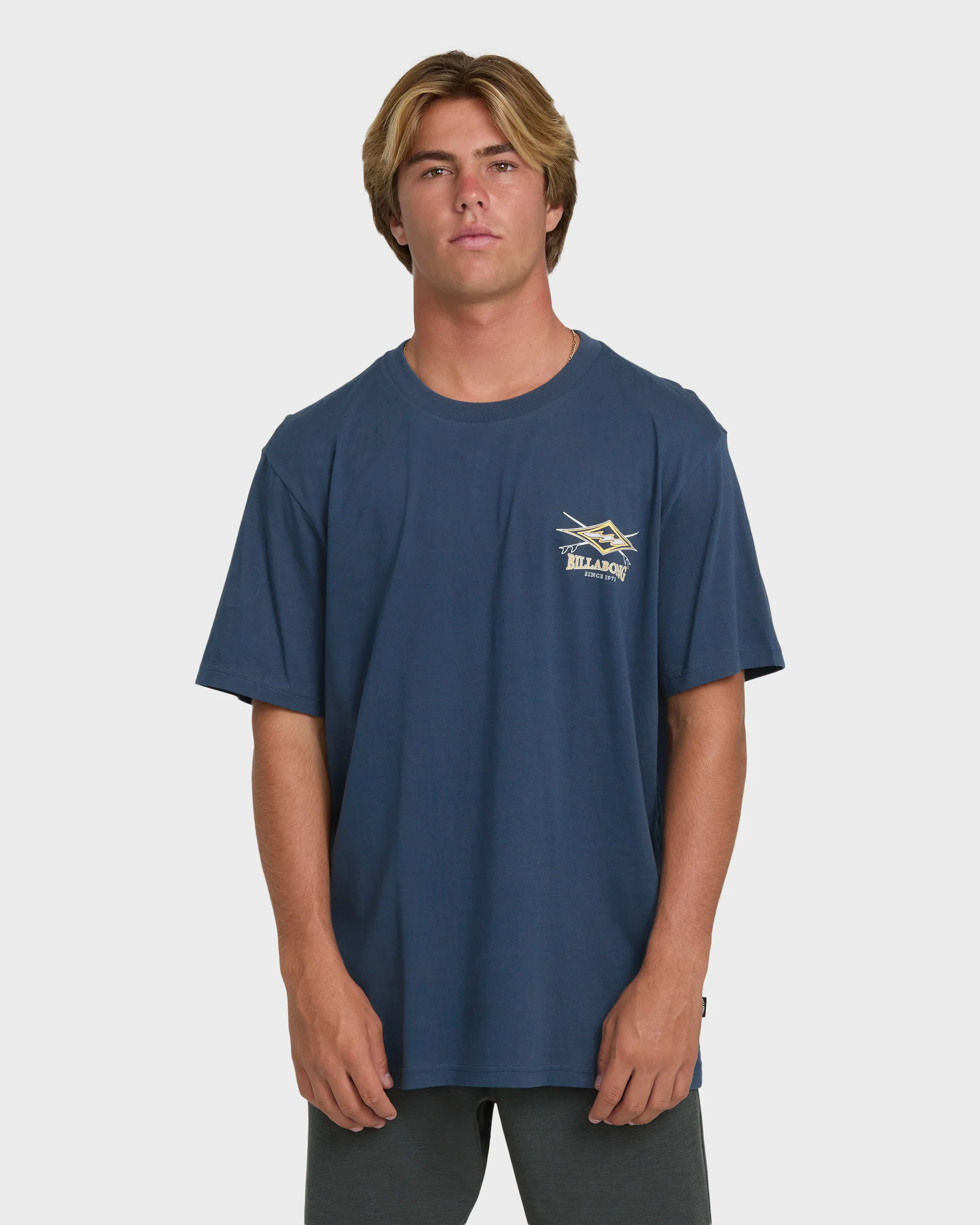 Crossboards Premium Short Sleeve Knit T-Shirt - Dark Denim