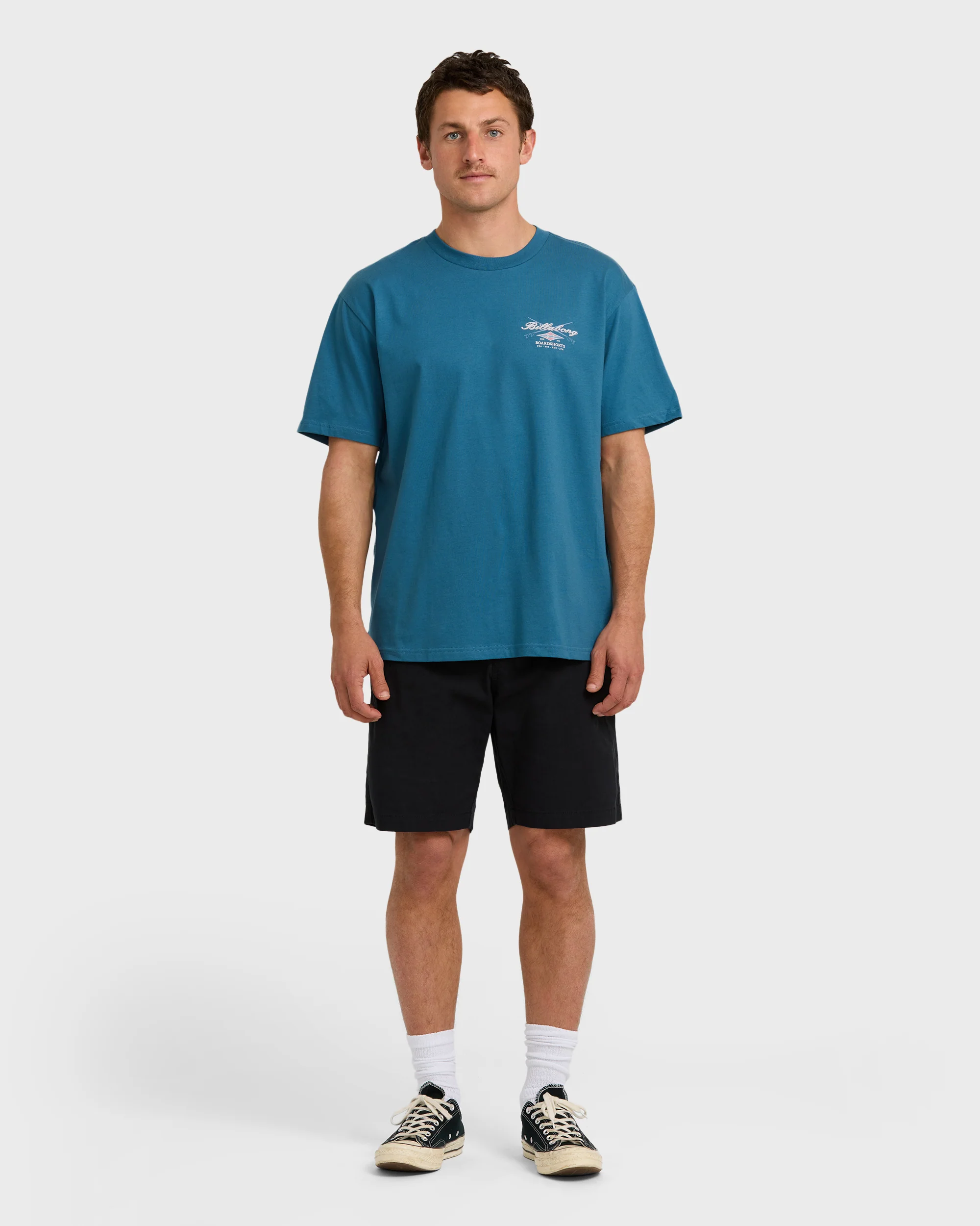 Crossboards Short Sleeve T-Shirt - Chino- Real Teal - Image 4