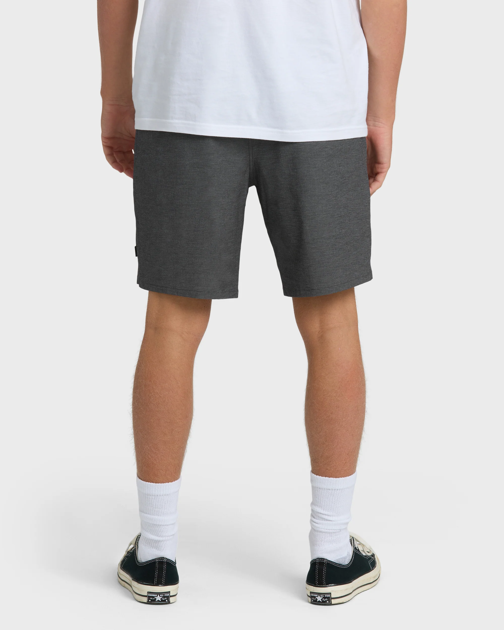 Crossfire Elastic Wave Washed 18" Hybrid Shorts - Black - Image 2