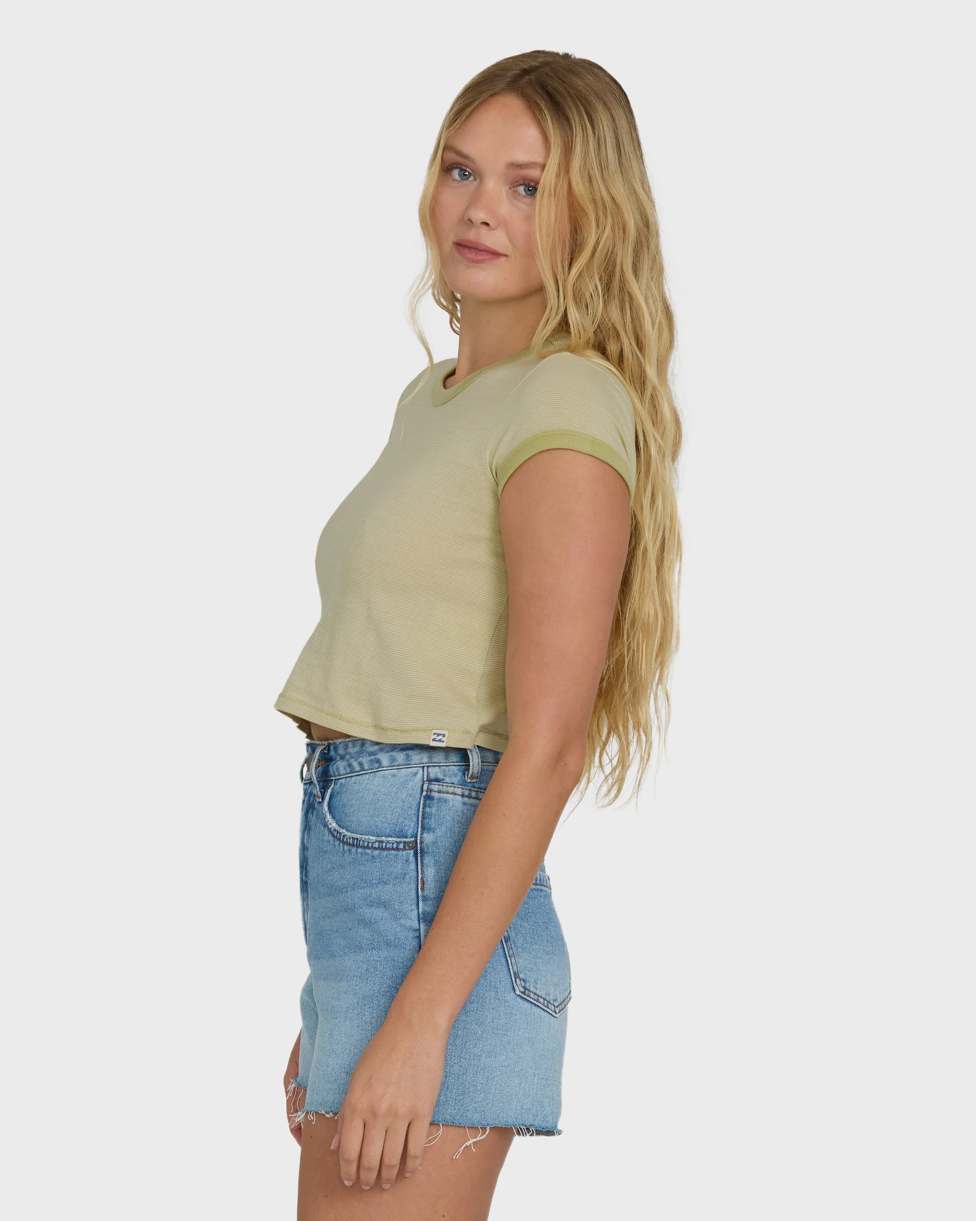 Daily Tee YD Short Sleeve Knit T-Shirt - Cactus - Image 3