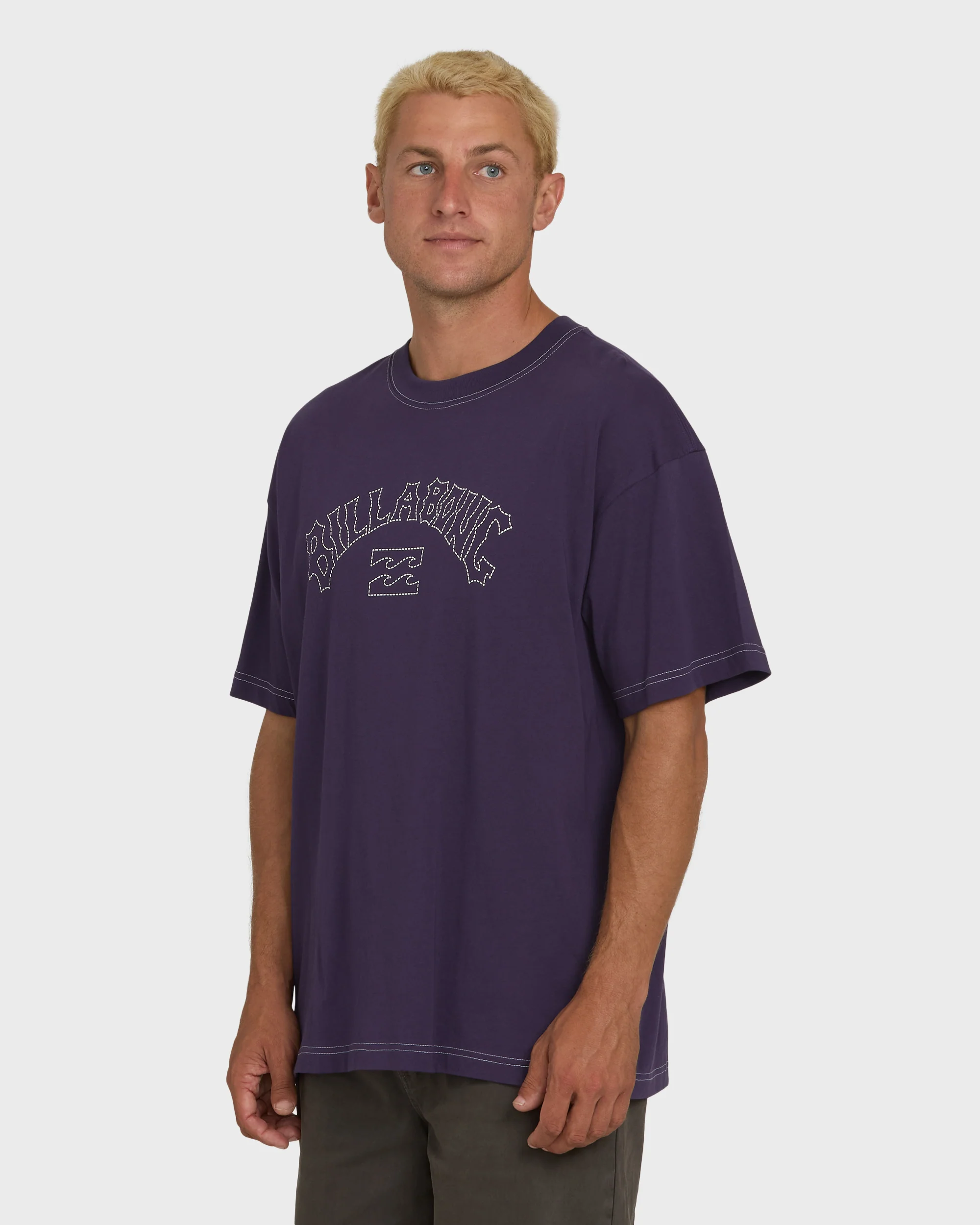 Dash OG Short Sleeve Knit T-Shirt - Purple Velvet - Image 3