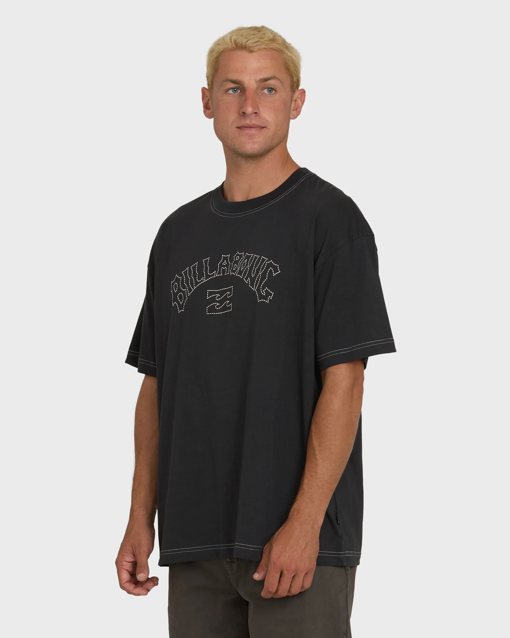 Dash OG Short Sleeve Knit T-Shirt - Washed Black - Image 3