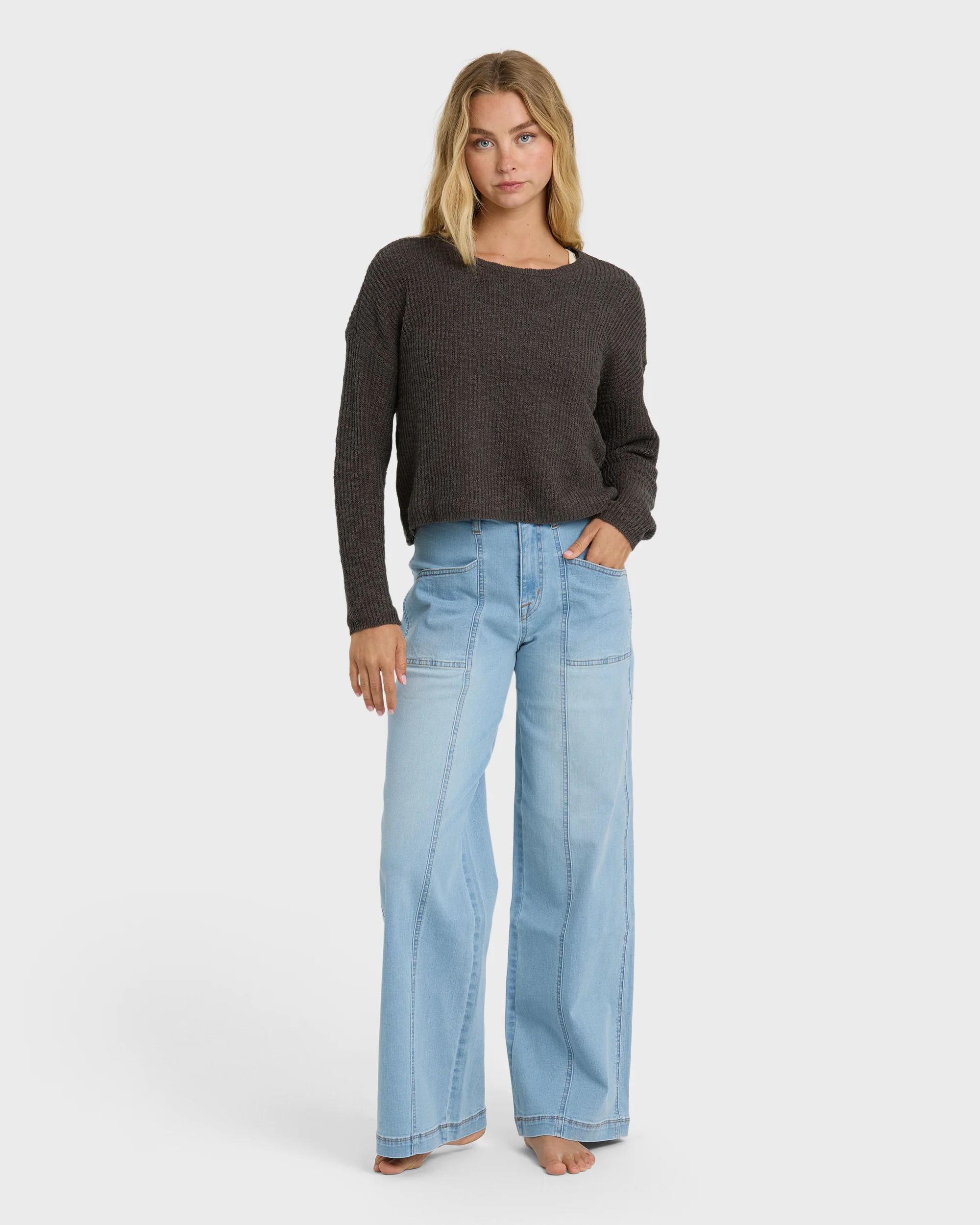 Daze Time Sweater - Black Sands - Image 3