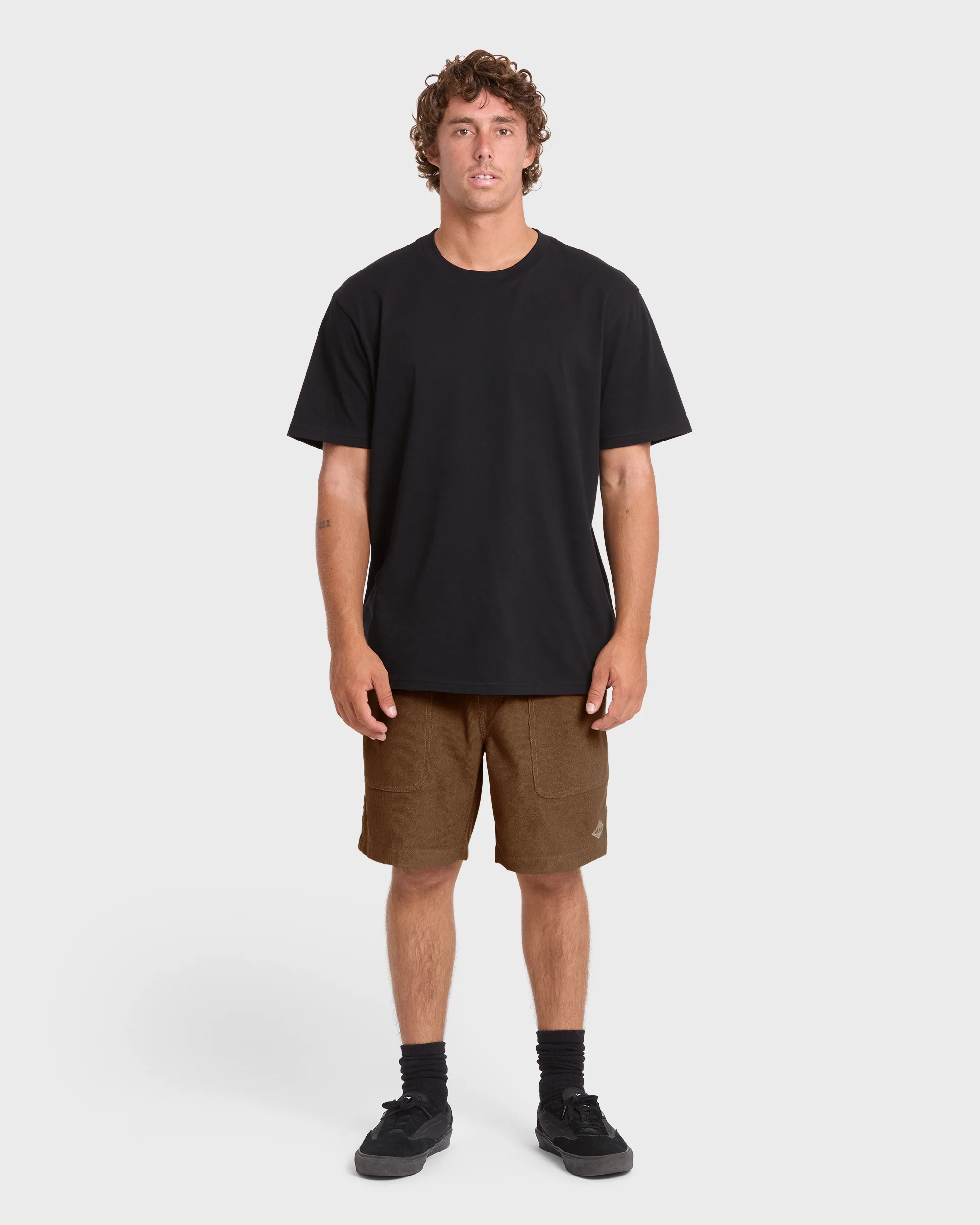 De La Cruz Cord 18" Hybrid Shorts - Sepia - Image 4