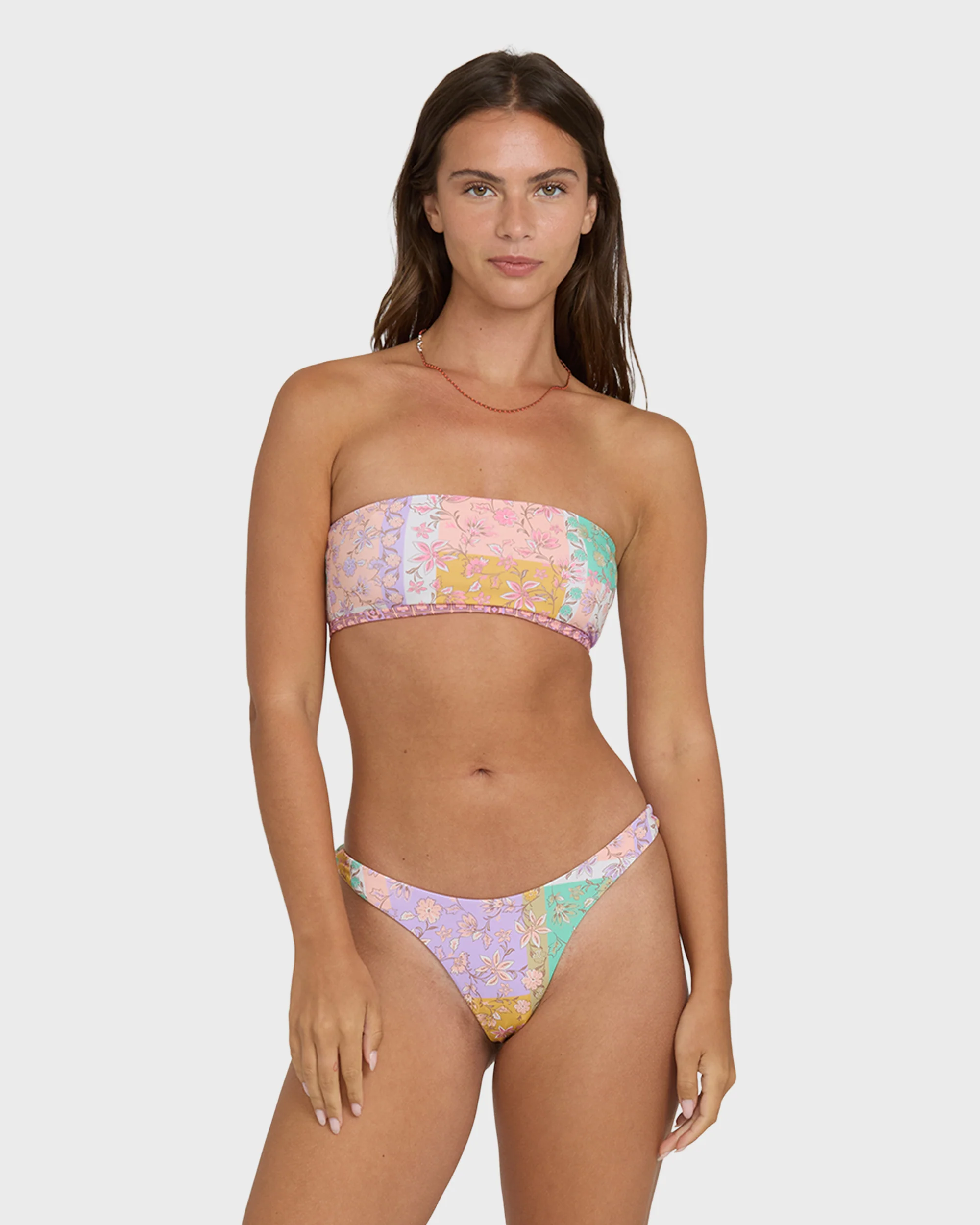 Dreamy Daze Tully Reversible Bandeau Bikini Top - Sweet Lilac