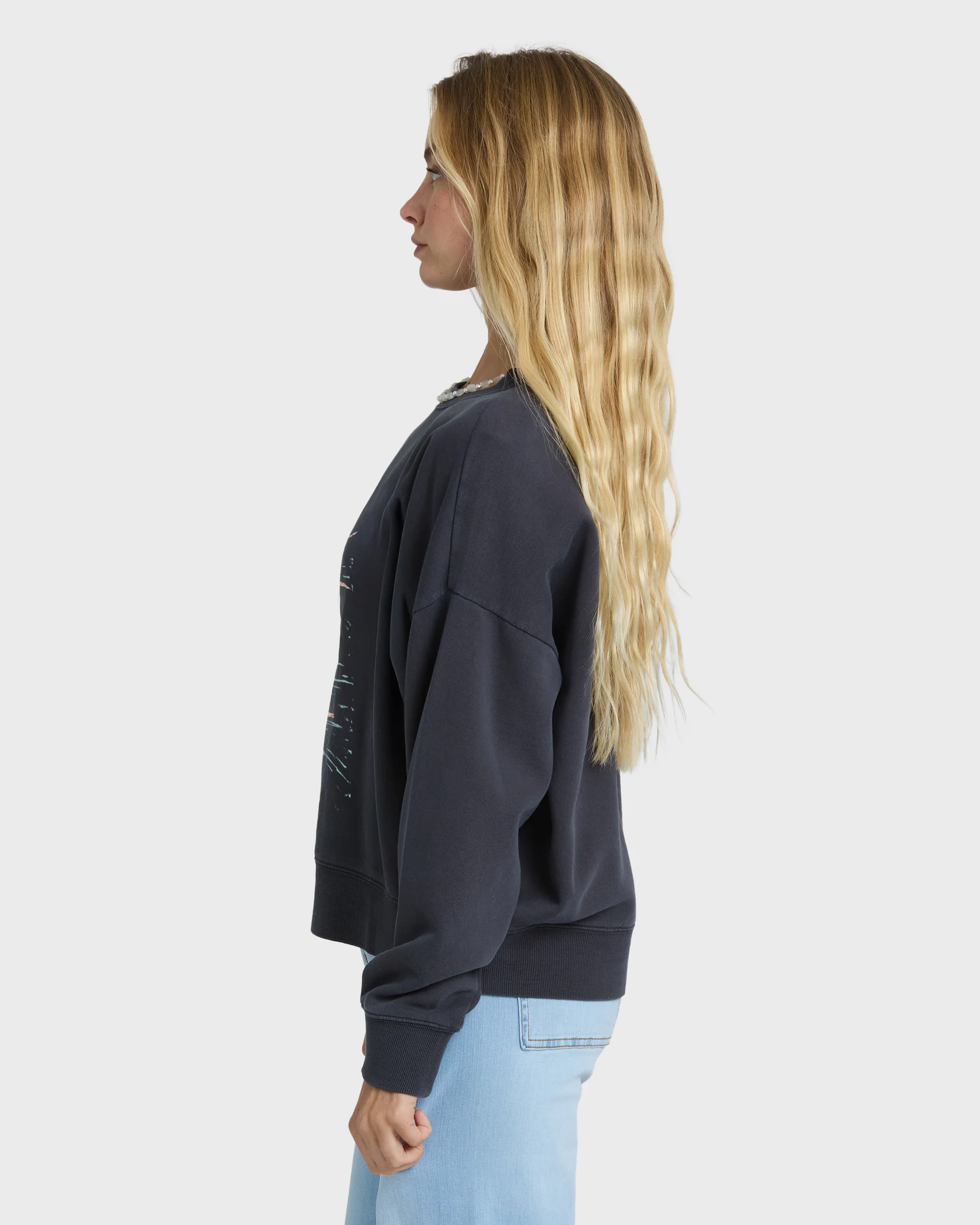 Echo Crewneck Sweatshirt - Black Sands - Image 3
