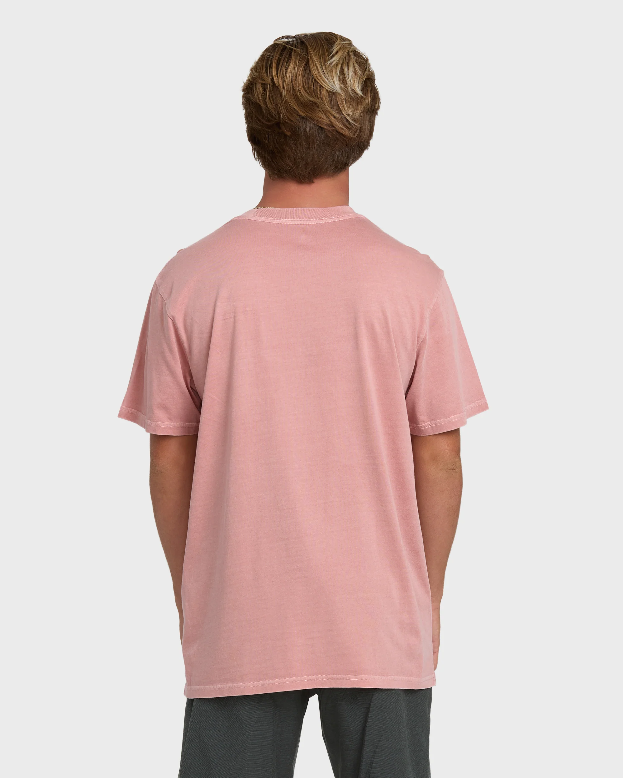 Essential Wave Washed Premium Short Sleeve Pocket Tee - Ash Rose - Image 2