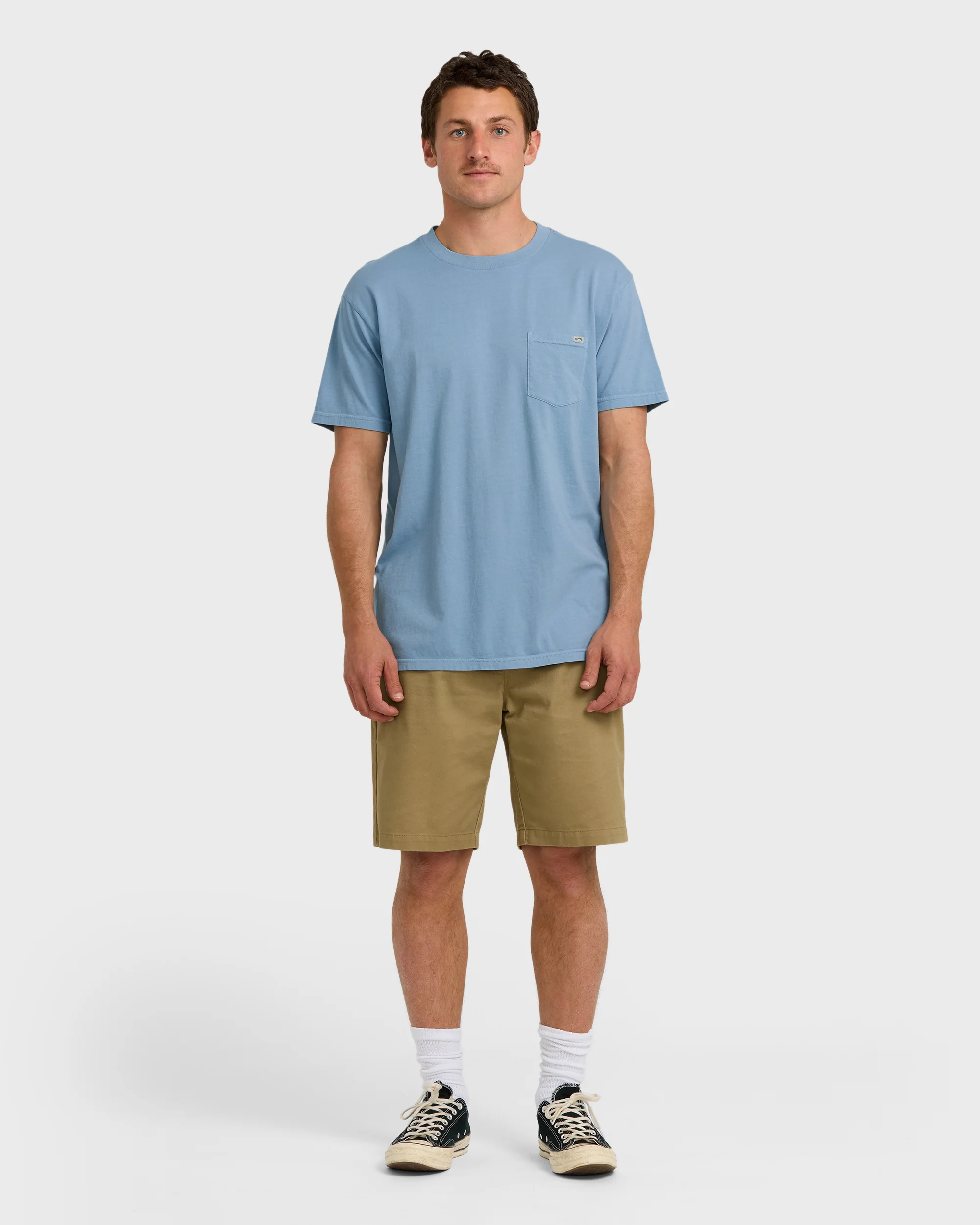 Essential Premium Wave Wash T-Shirt - Denim - Image 3