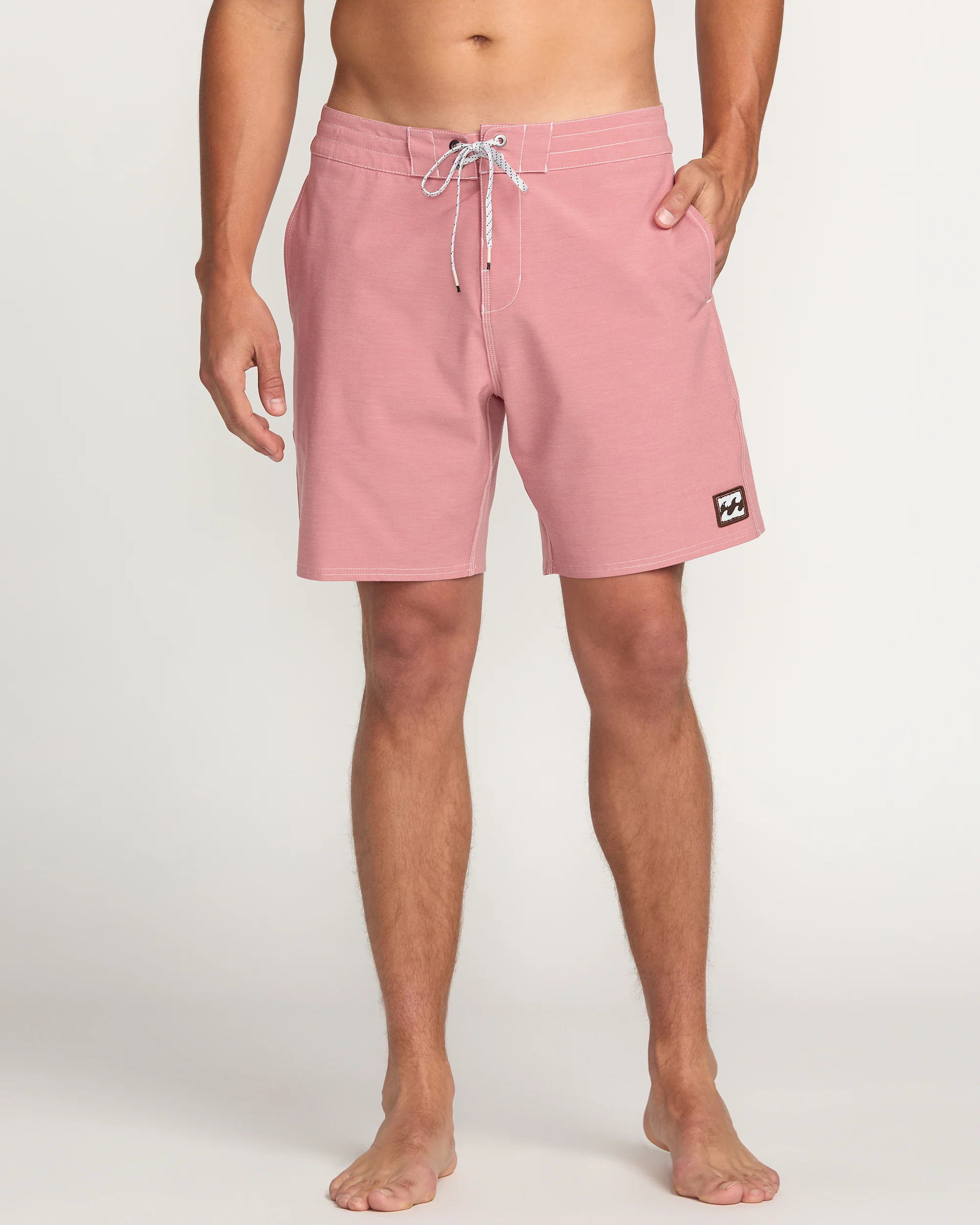 Every Other Day Lo Tide 18" Boardshorts - Dusty Rose