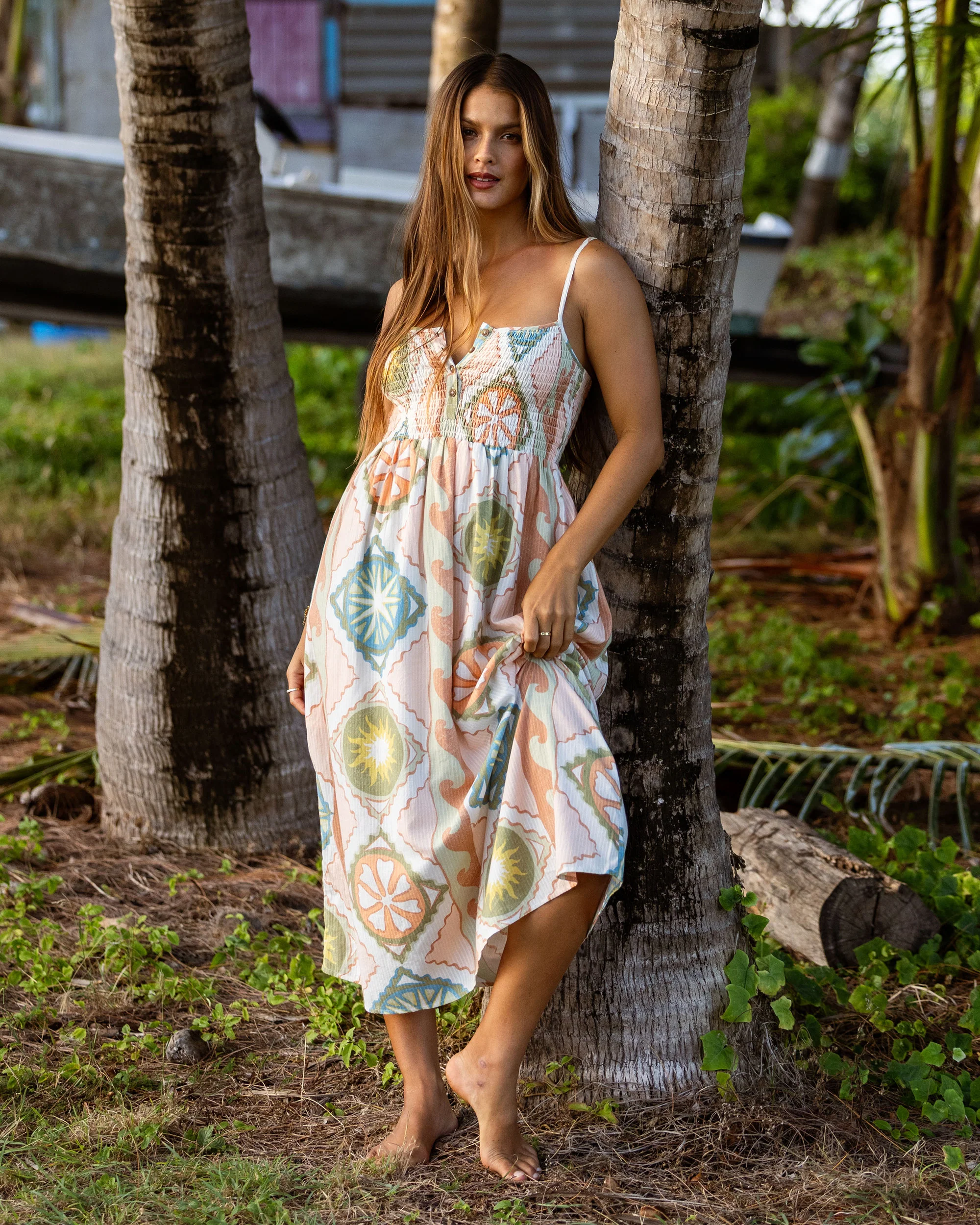 Fever Dream Midi Dress - White Cap - Image 7