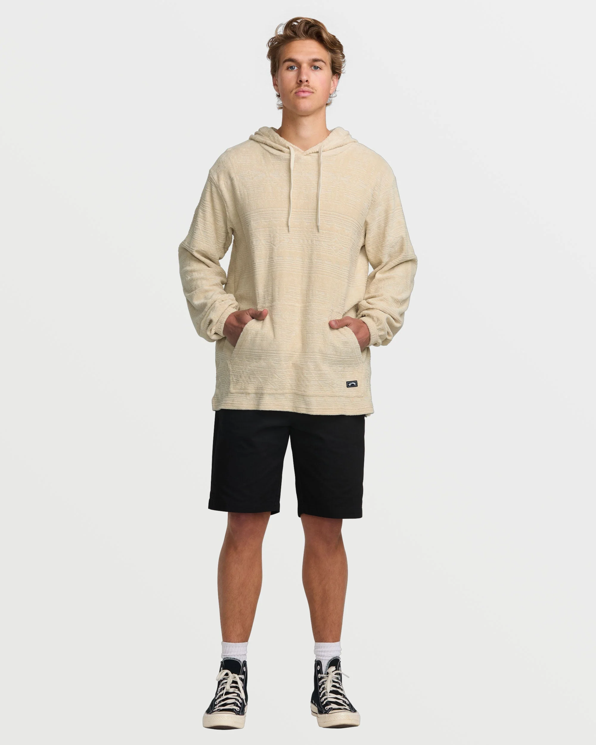 Flecker Jacquard Pullover Sweatshirt - Chino - Image 5