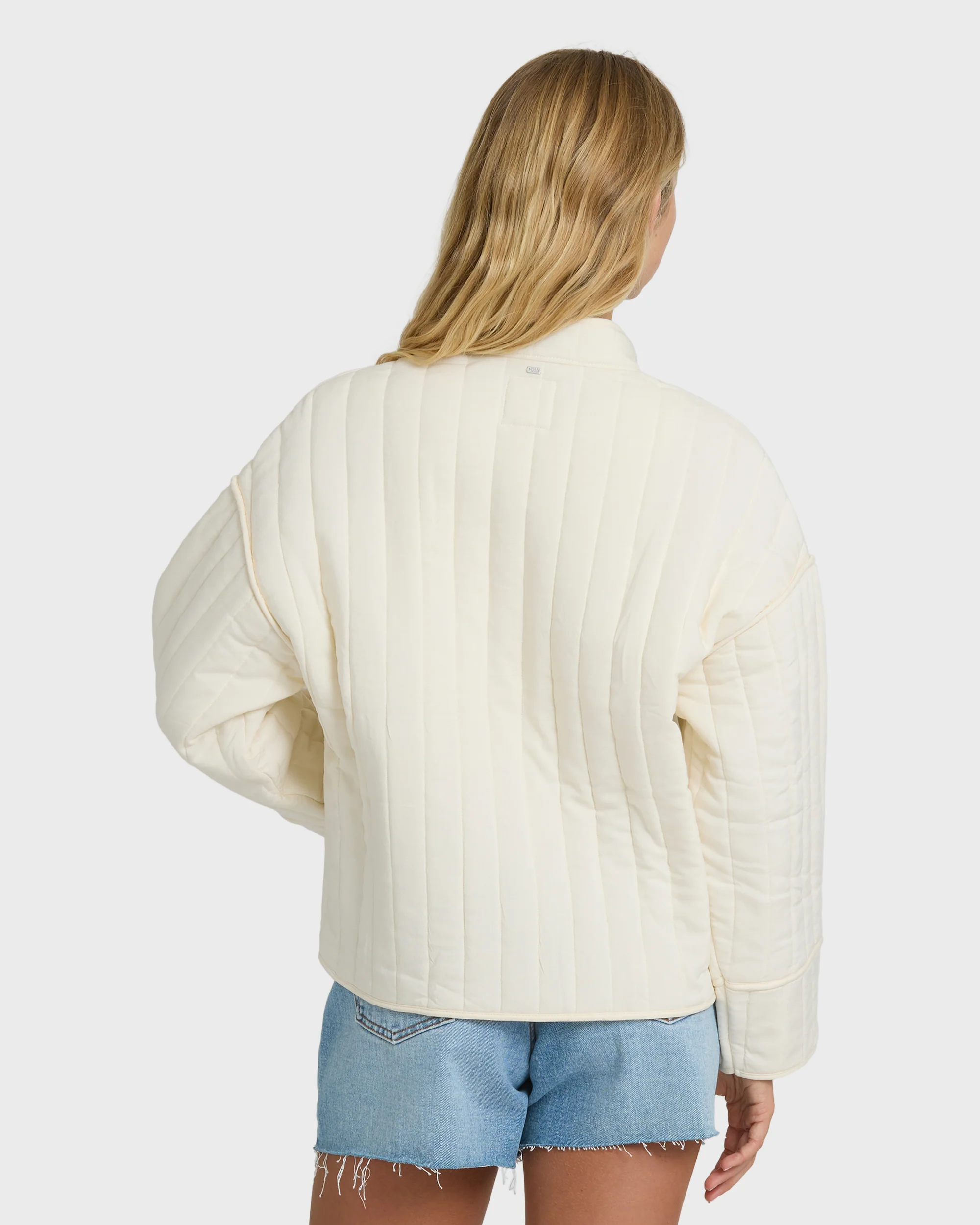 Folk Story 2 Quilted Jacket - White Cap - Image 2