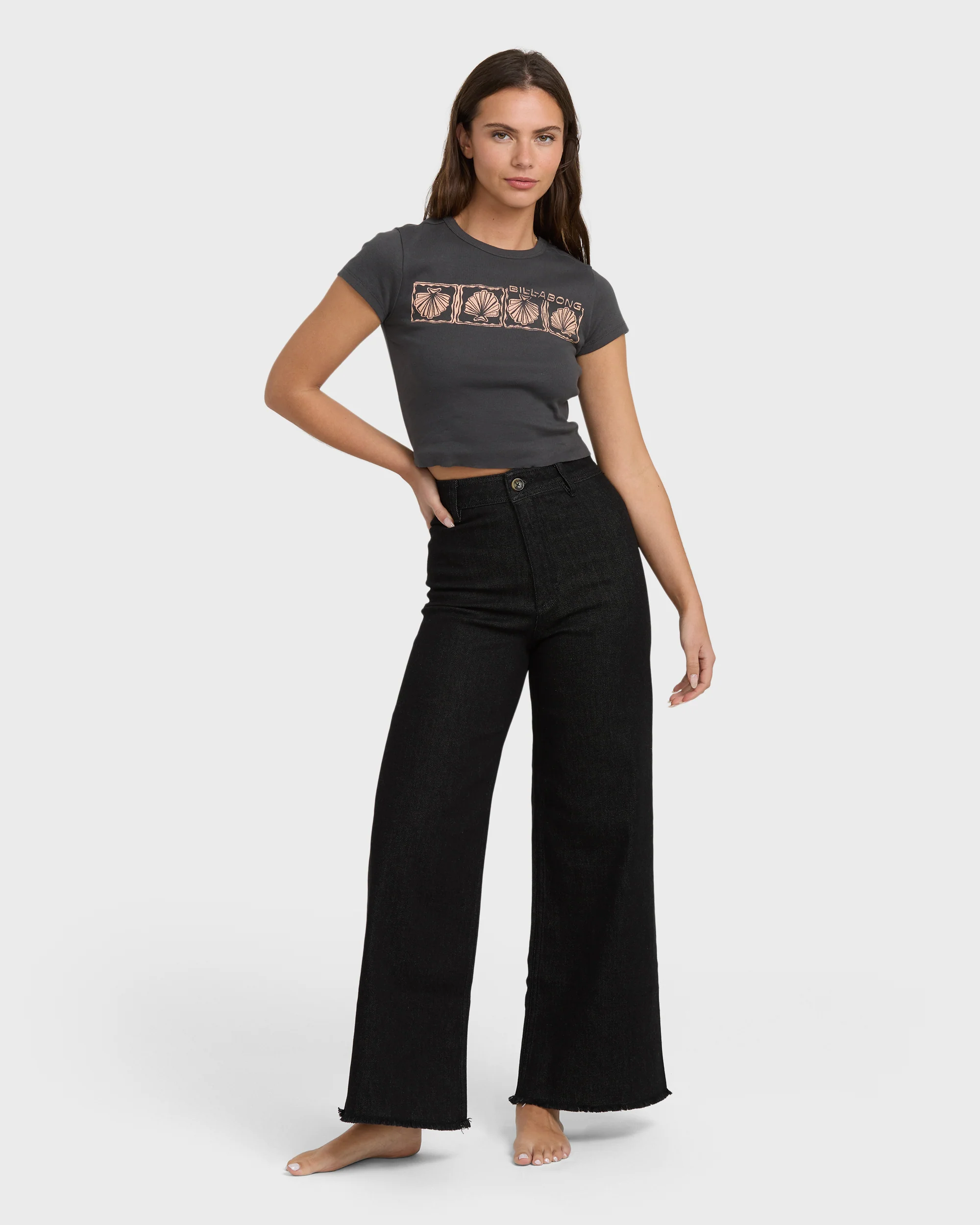 Free Fall High-Waist Pants - Black Rinse - Image 5