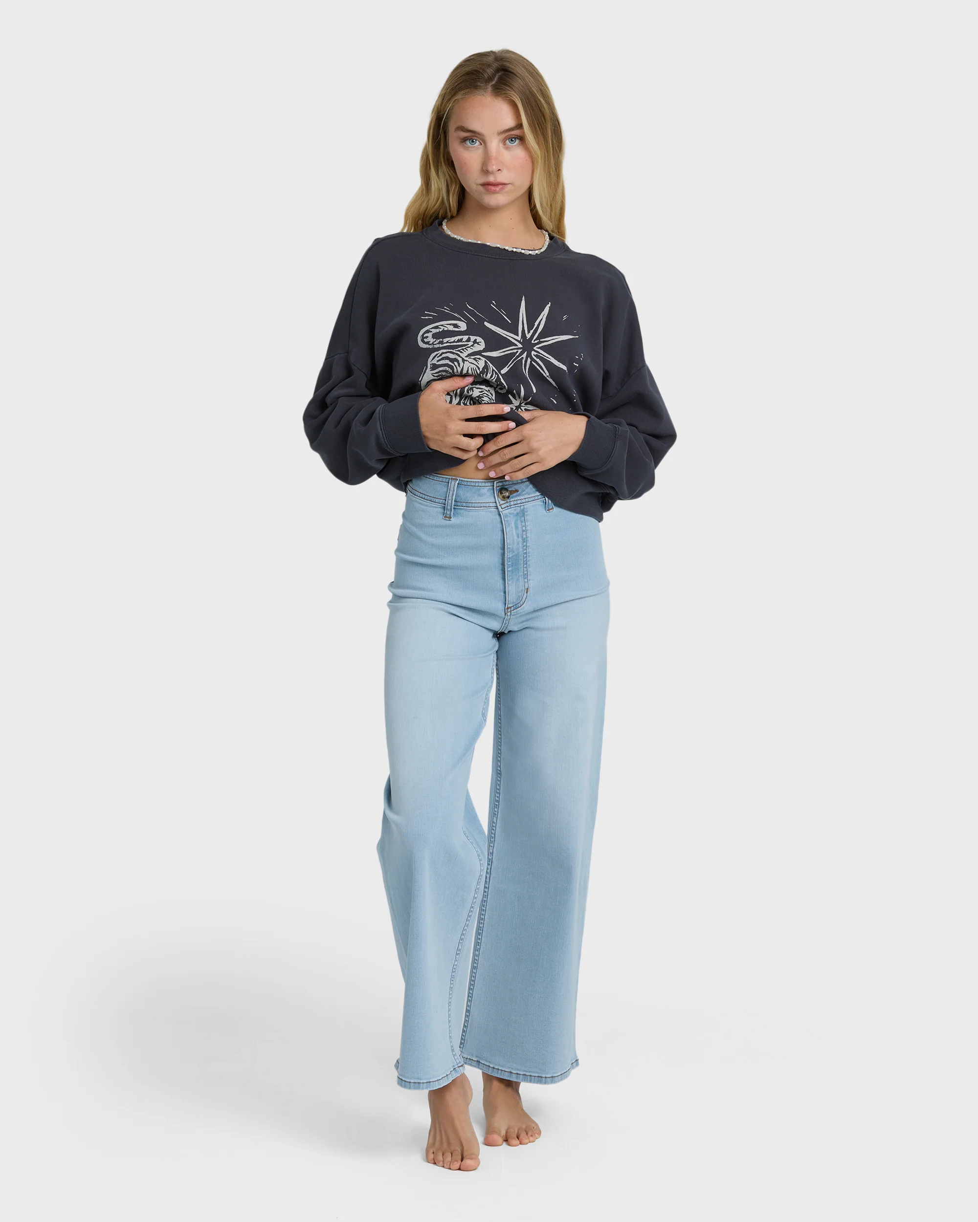 Free Fall Indigo Denim Pants - Surf Spray