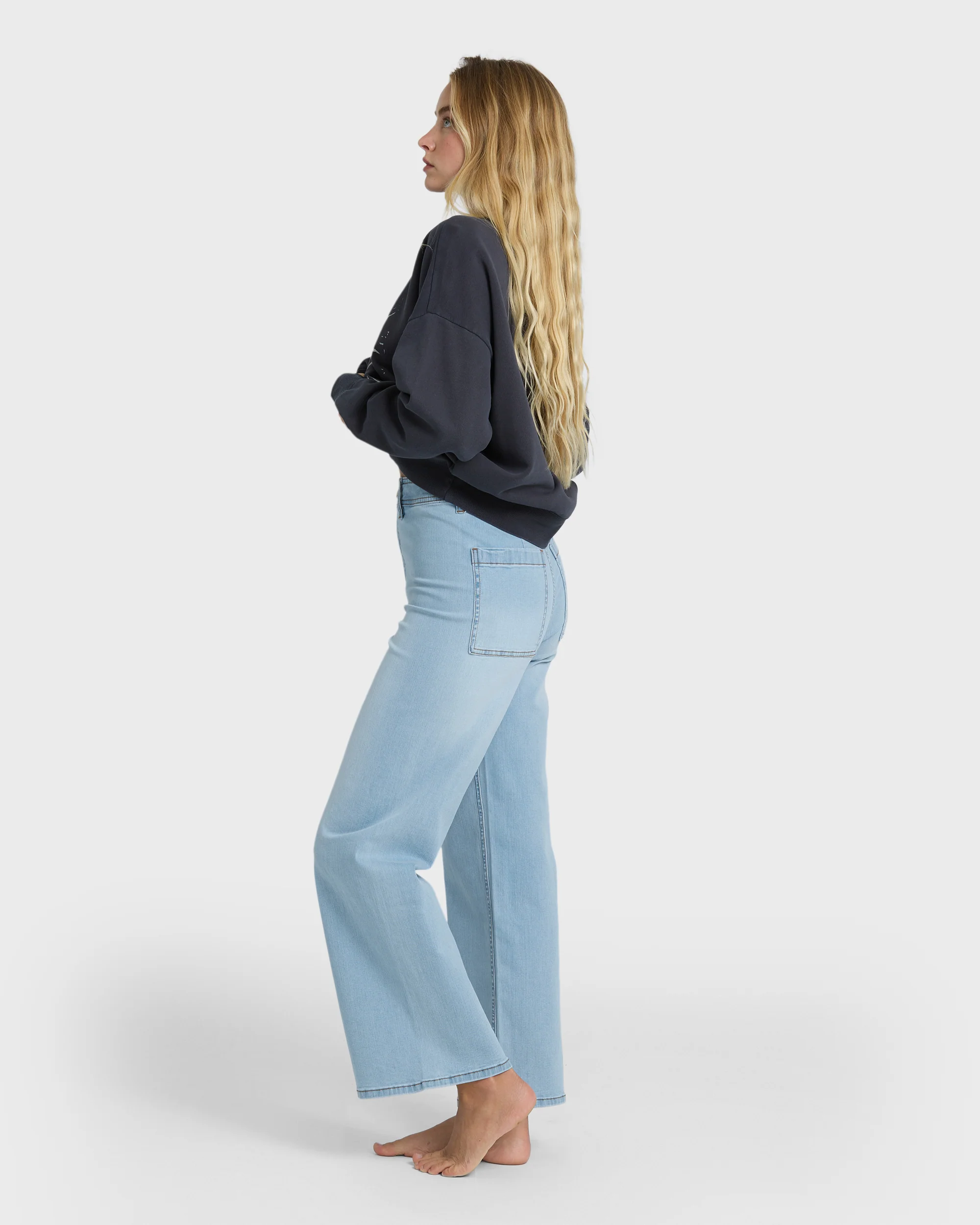 Free Fall Indigo Denim Pants - Surf Spray - Image 5