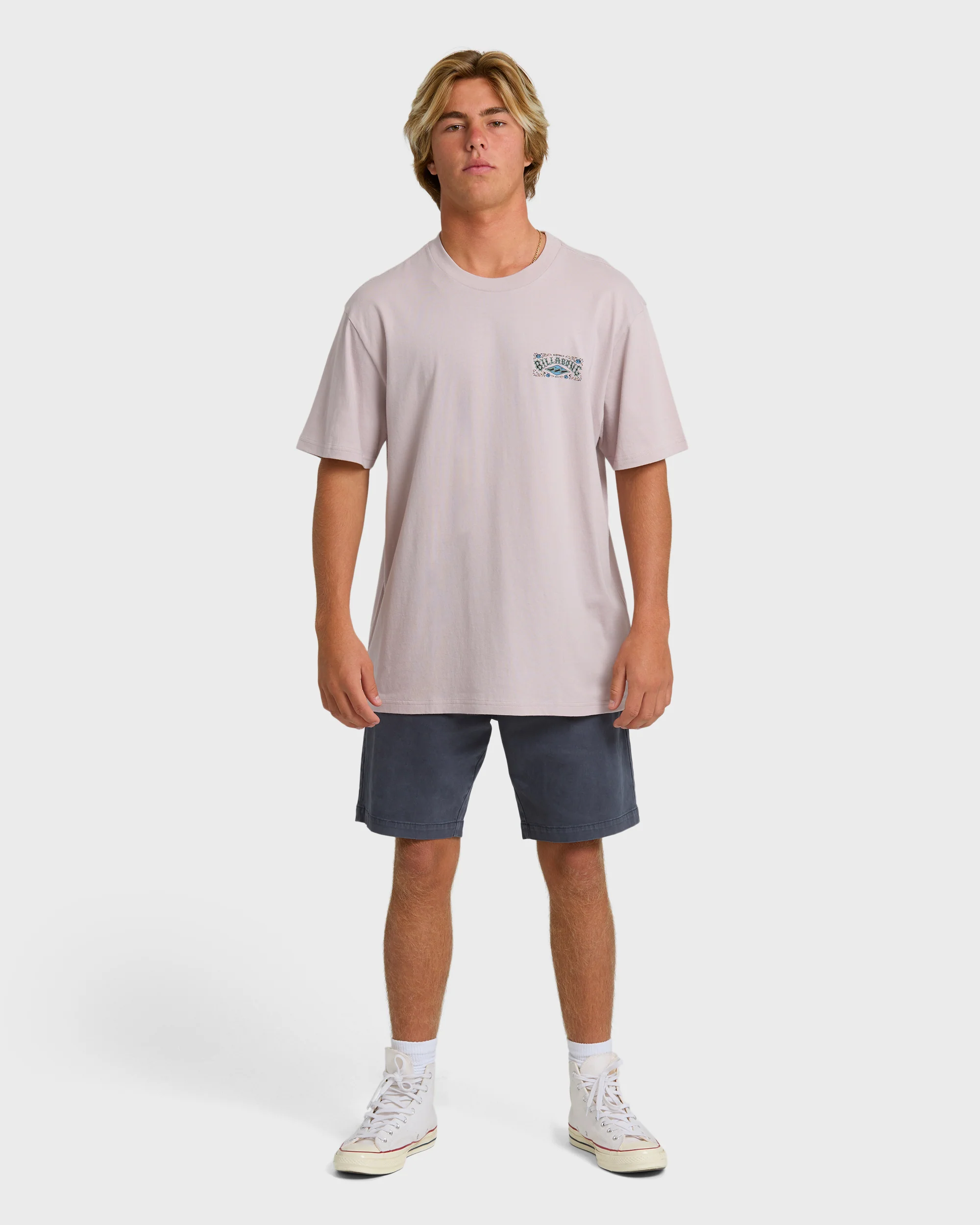 Heritage Arch Premium Short Sleeve T-Shirt - Dusty Purple - Image 3