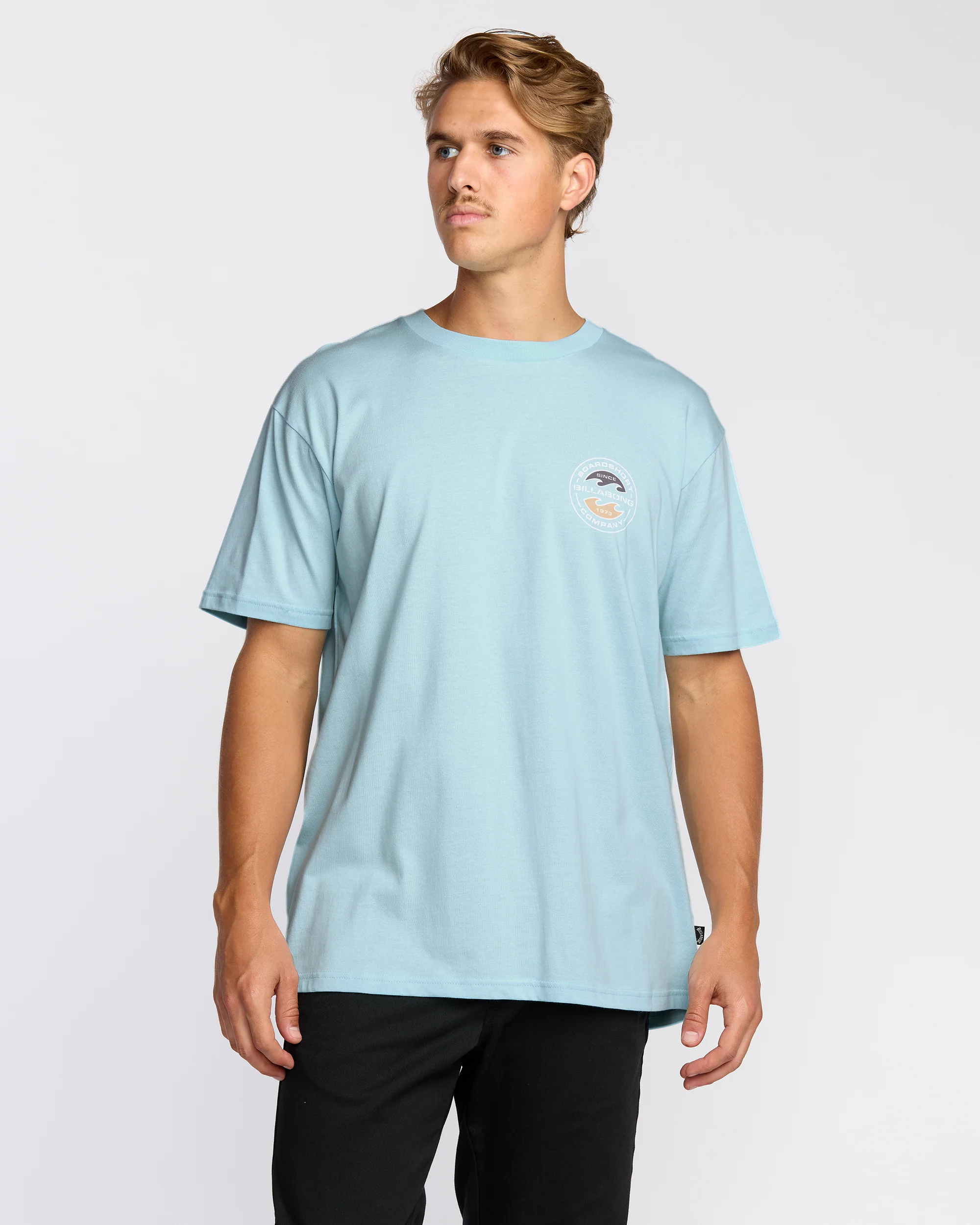 Hollow Premium Short Sleeve T-Shirt - Coastal Blue