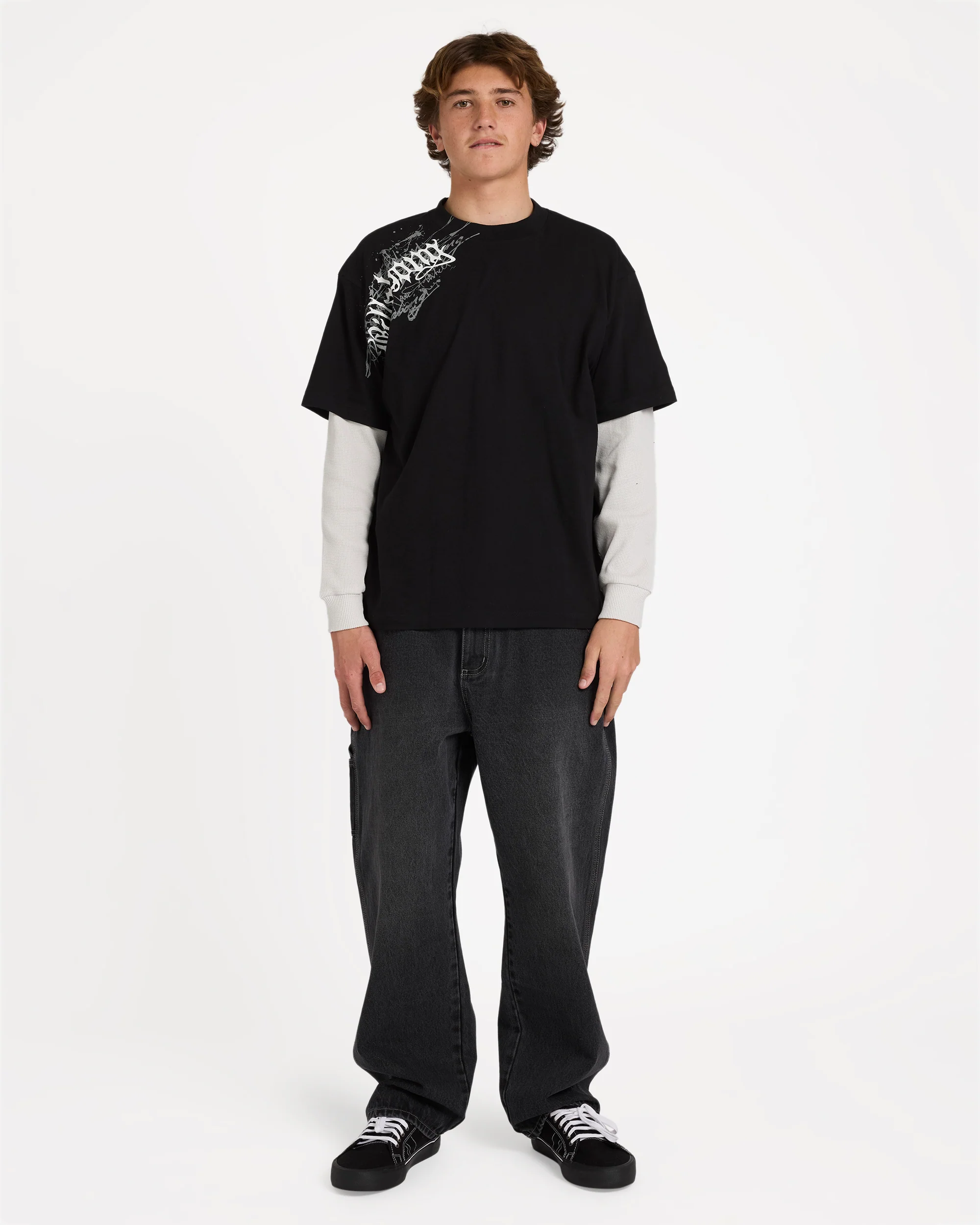 Immortal Blast Short Sleeve Knit T-Shirt - Black - Image 5