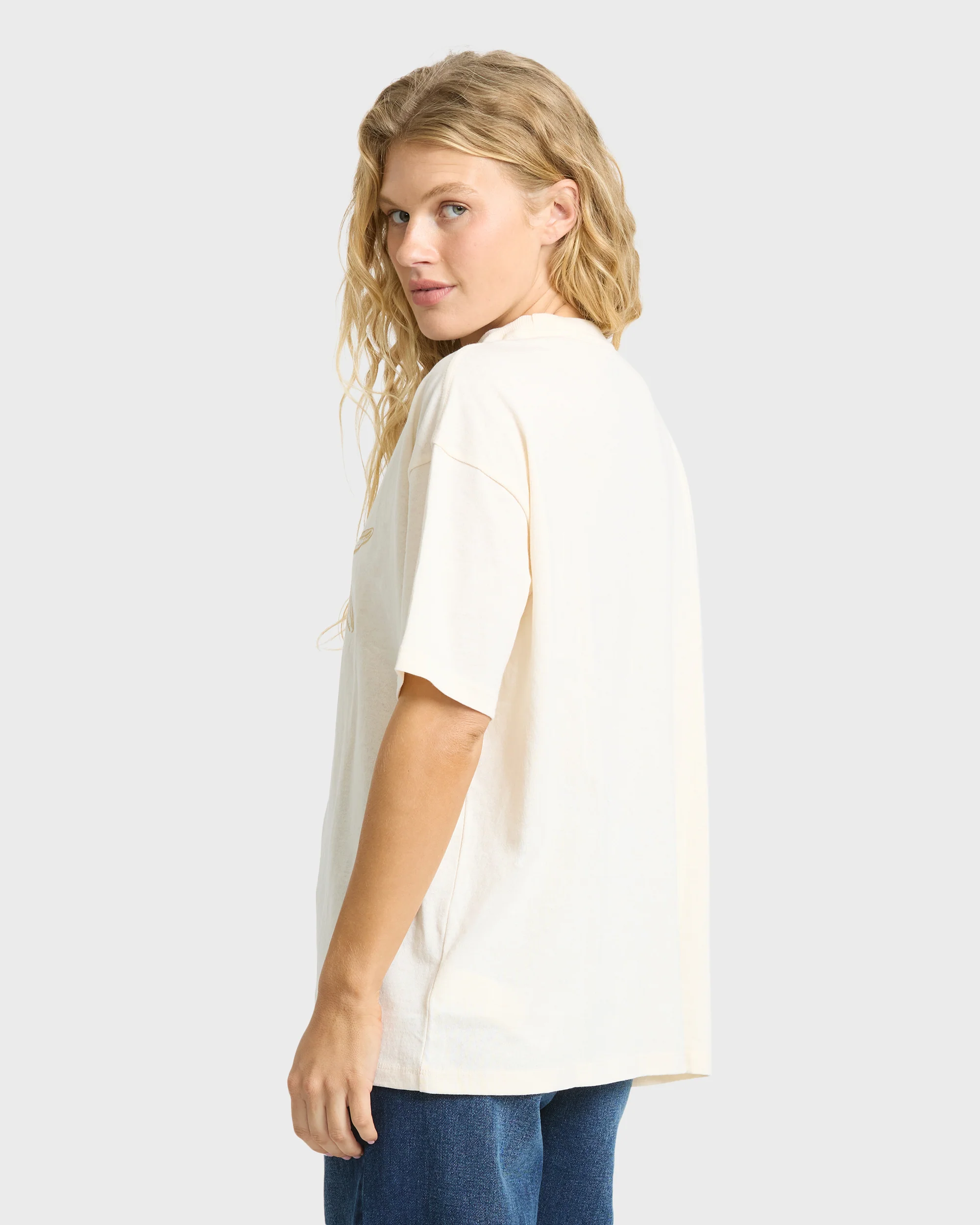 In Front Of Me Short Sleeve Knit T-Shirt - White Cap - Image 3