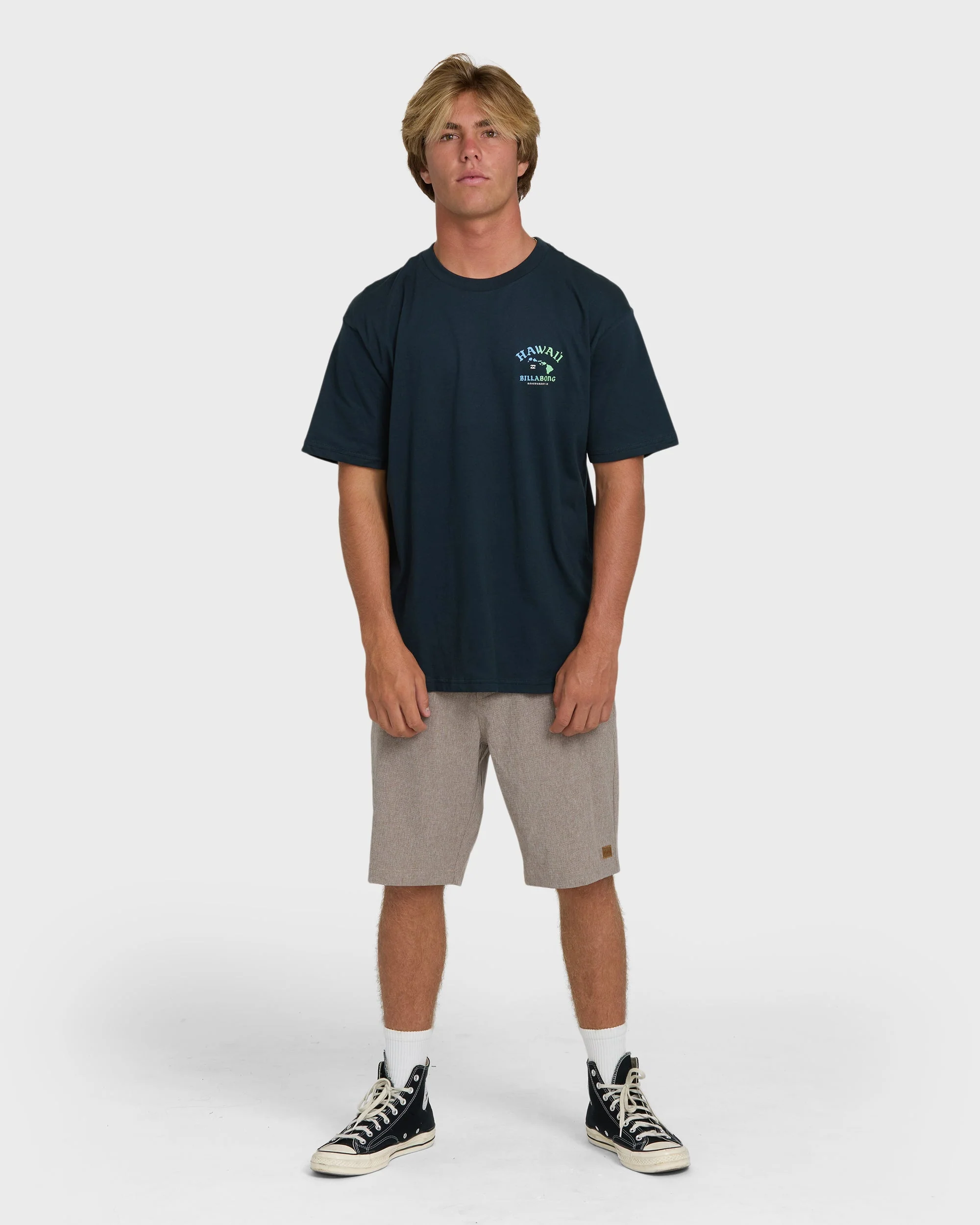 Island Chain Hawaii Regular Short Sleeve Tee - Navy - Image 3