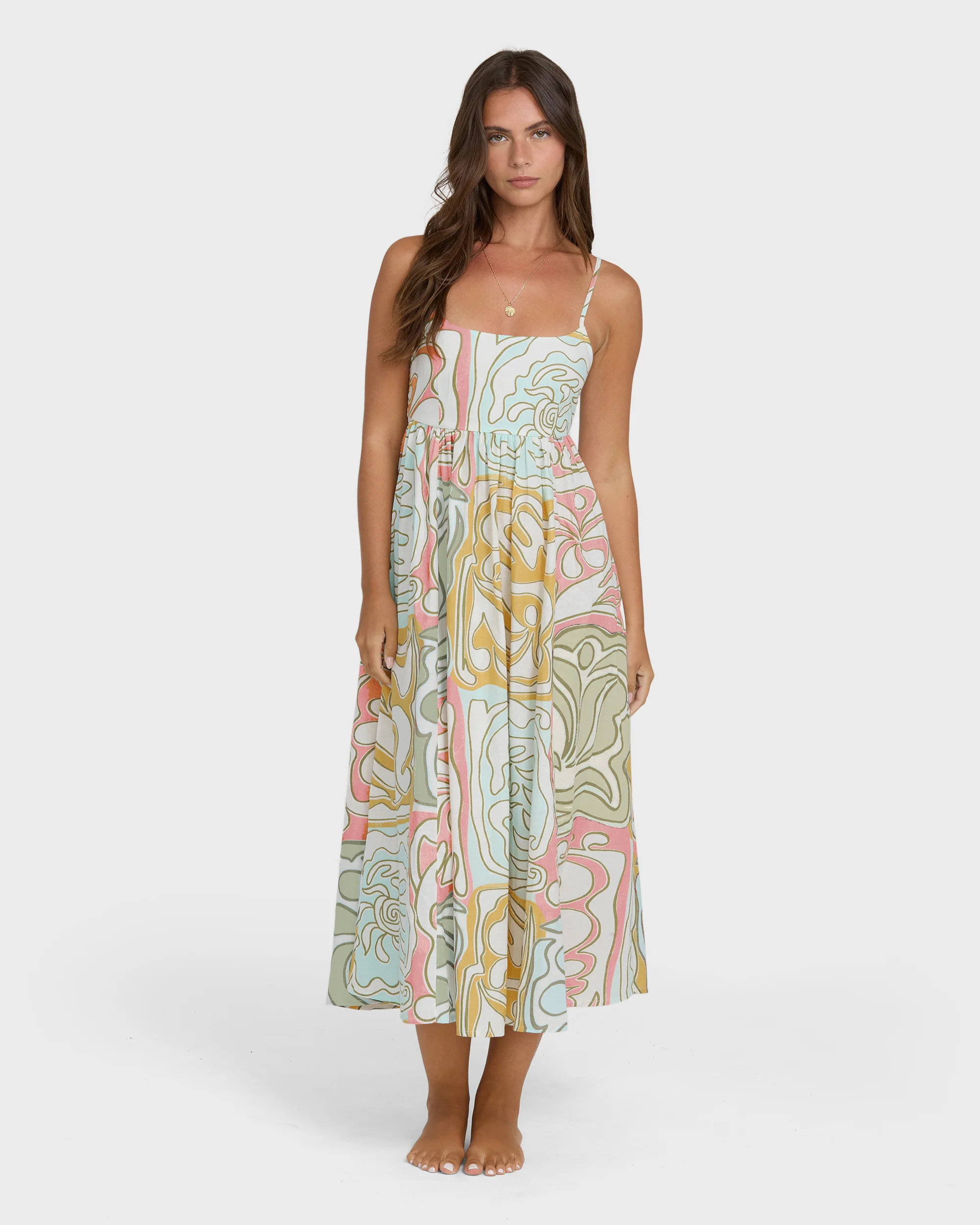 Island Life Midi Dress - Clearwater