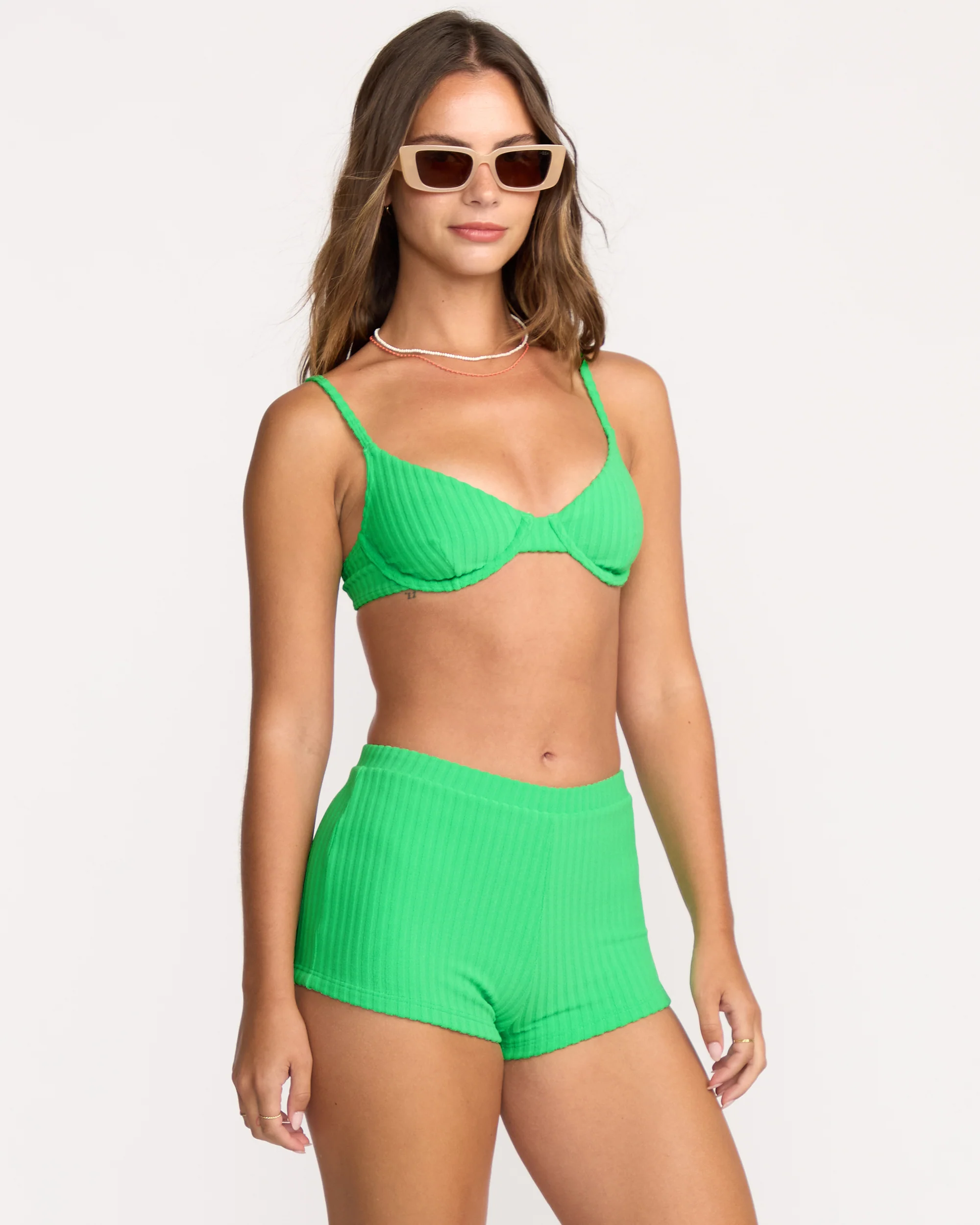 Josie In The Loop Demi Underwire Bikini Top - Jungle Green - Image 5