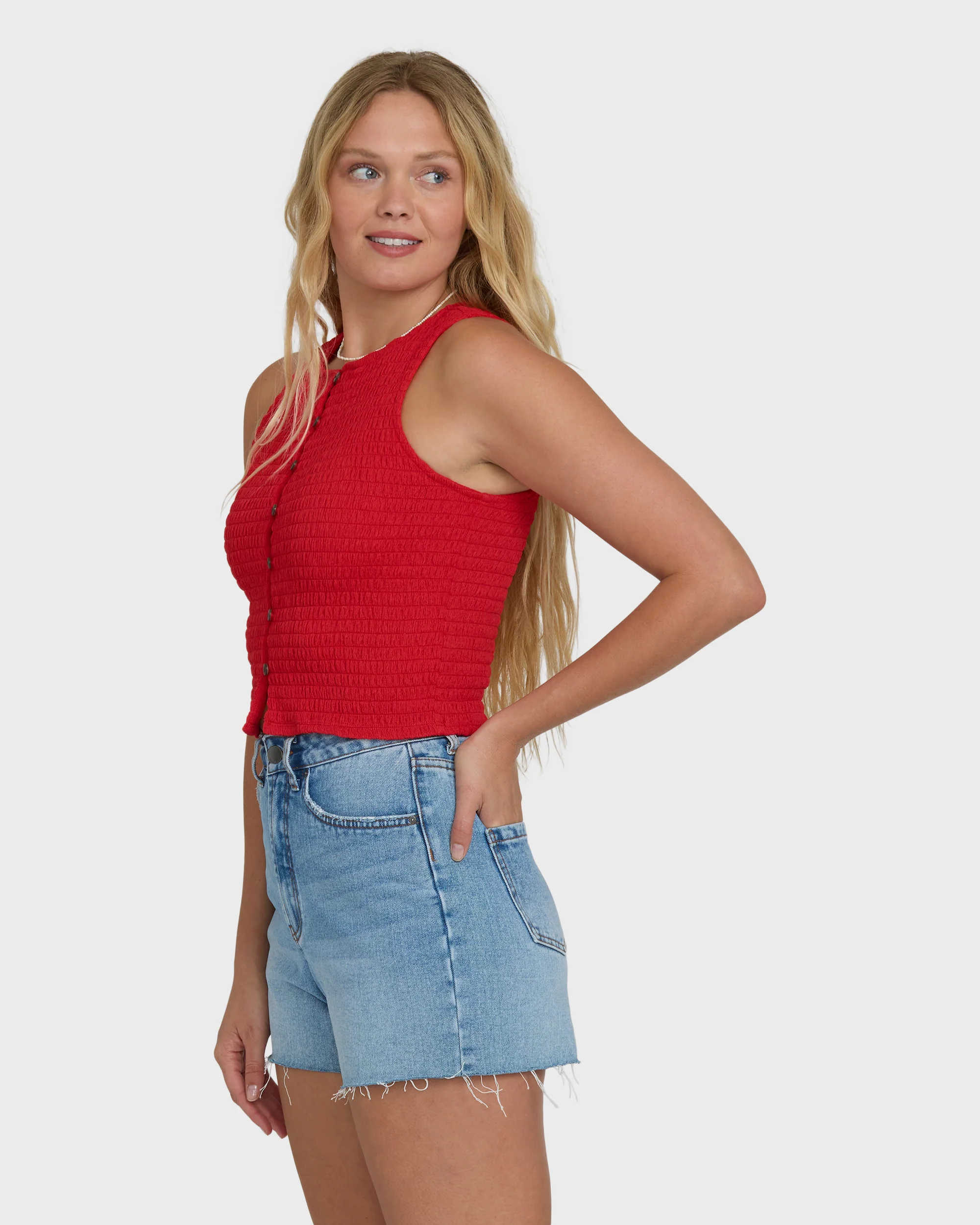 Kelsey Tank Top - Fiesta Red - Image 3