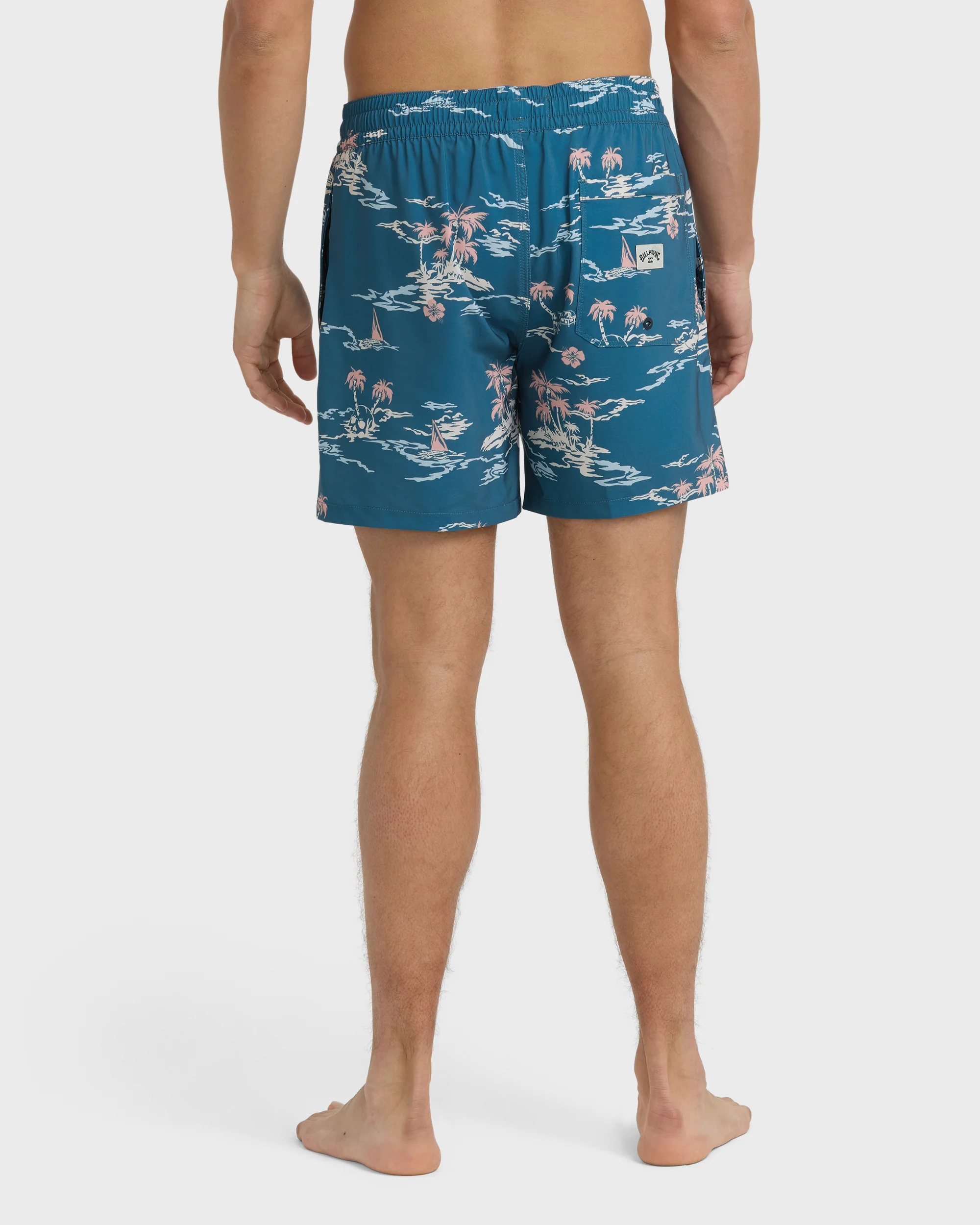 Lineup Laybacks 16" Trunks - Real Teal - Image 5