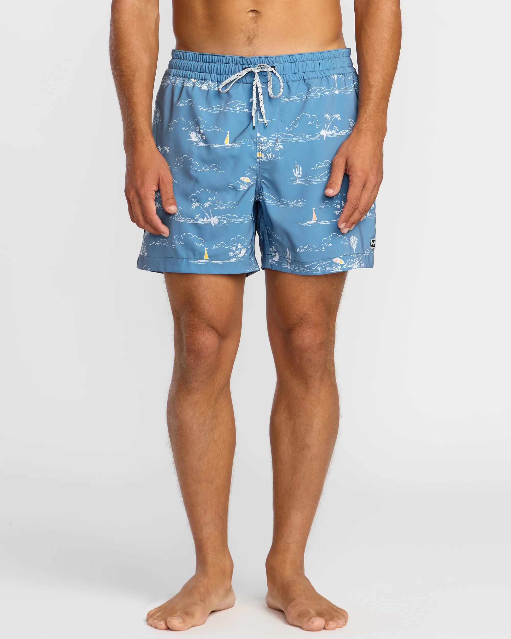Lineup Laybacks 16" Trunks - Steel Blue