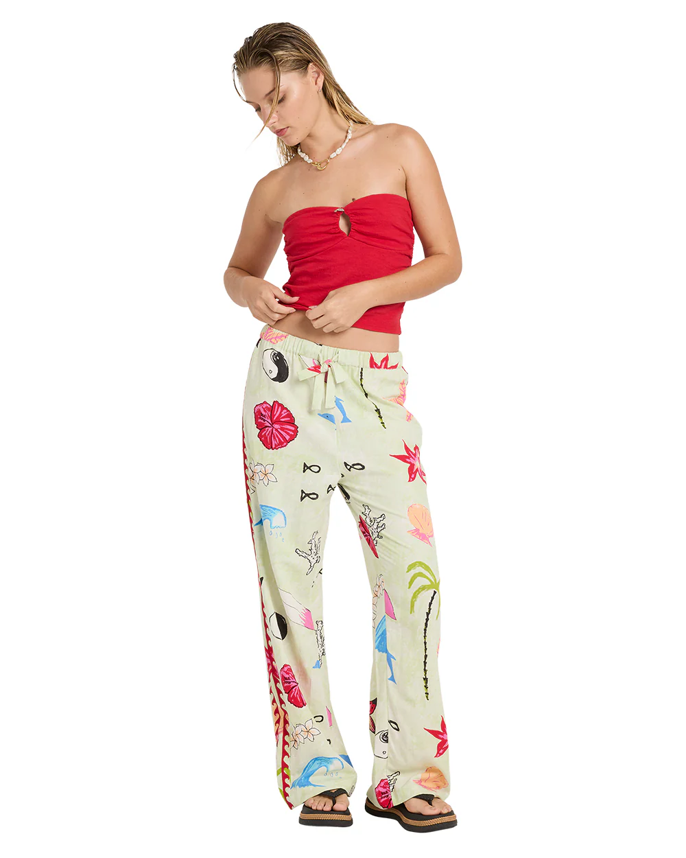 Lottie Hall Splasher Tube Top - True red - Image 8
