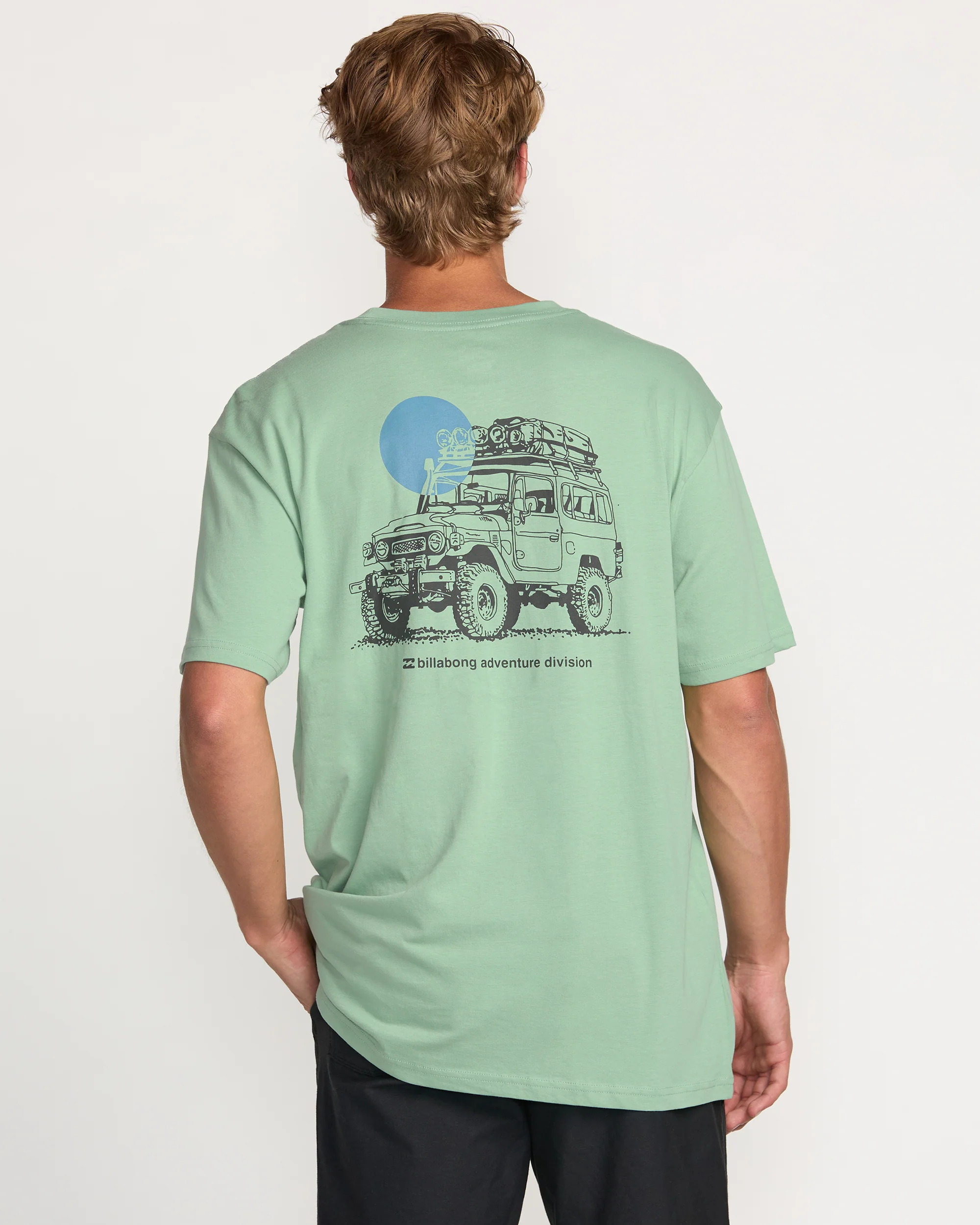 Making Tracks A/Div Tee - Mist Green