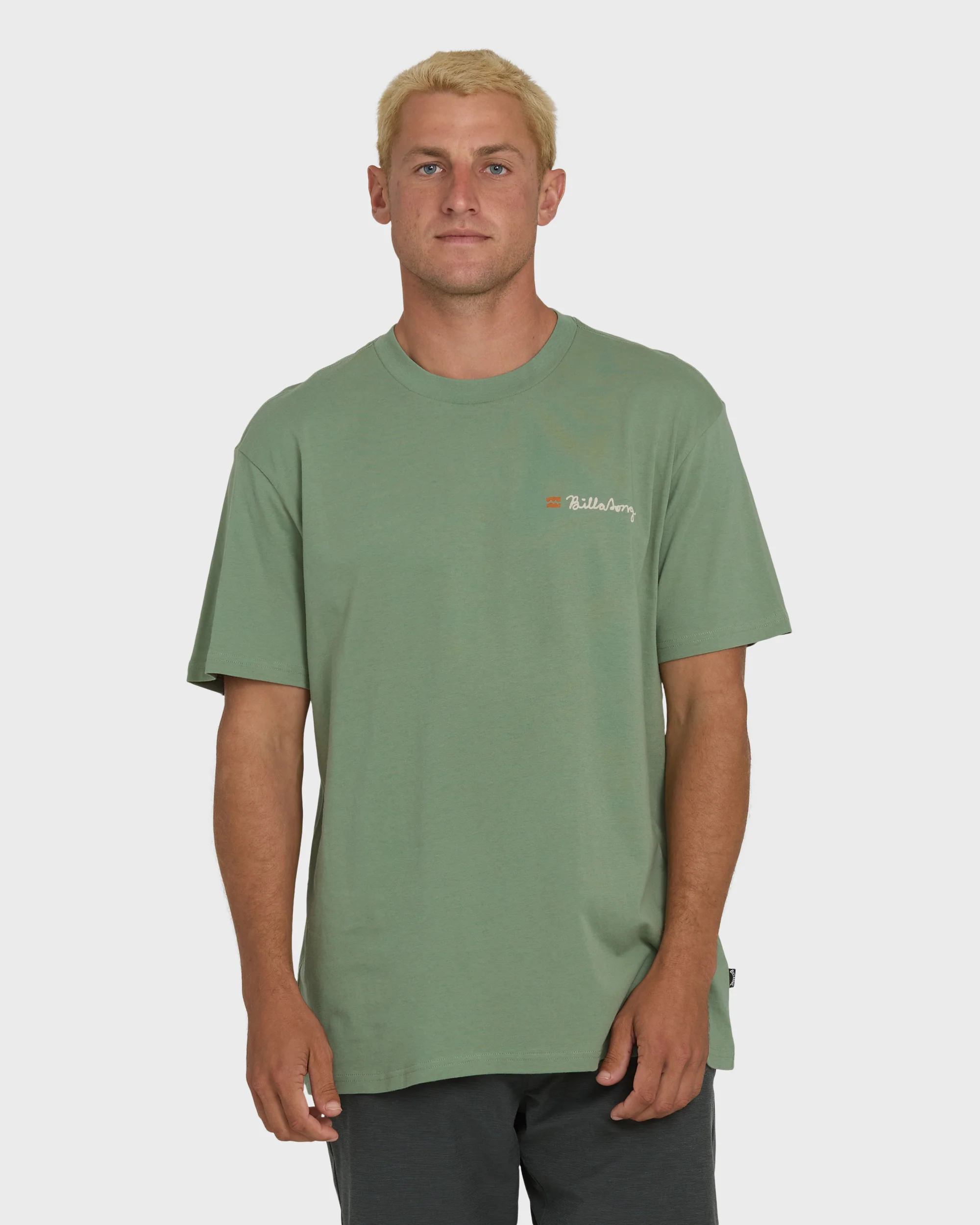 Making Tracks Premium Short Sleeve Knit T-Shirt - Hedge Green